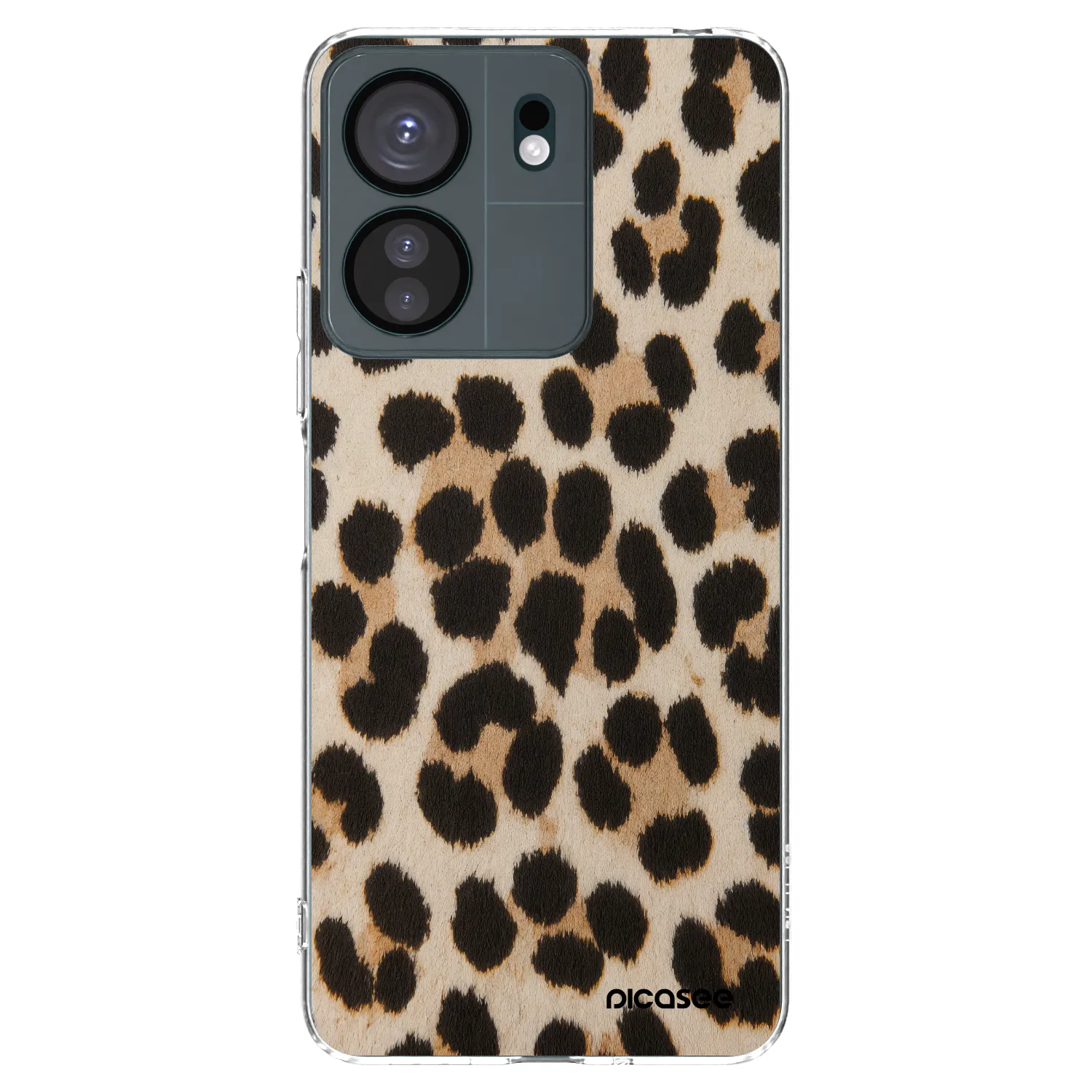 Picasee silikonový průhledný obal pro Xiaomi Redmi 13C 4G - Brown Tiger