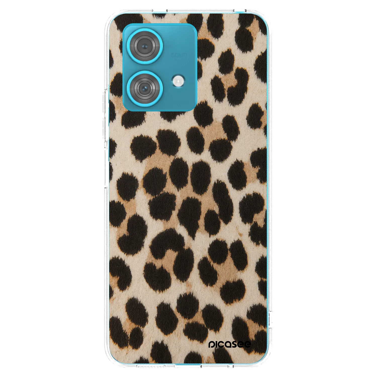 Picasee silikonový průhledný obal pro Motorola Edge 40 Neo - Brown Tiger