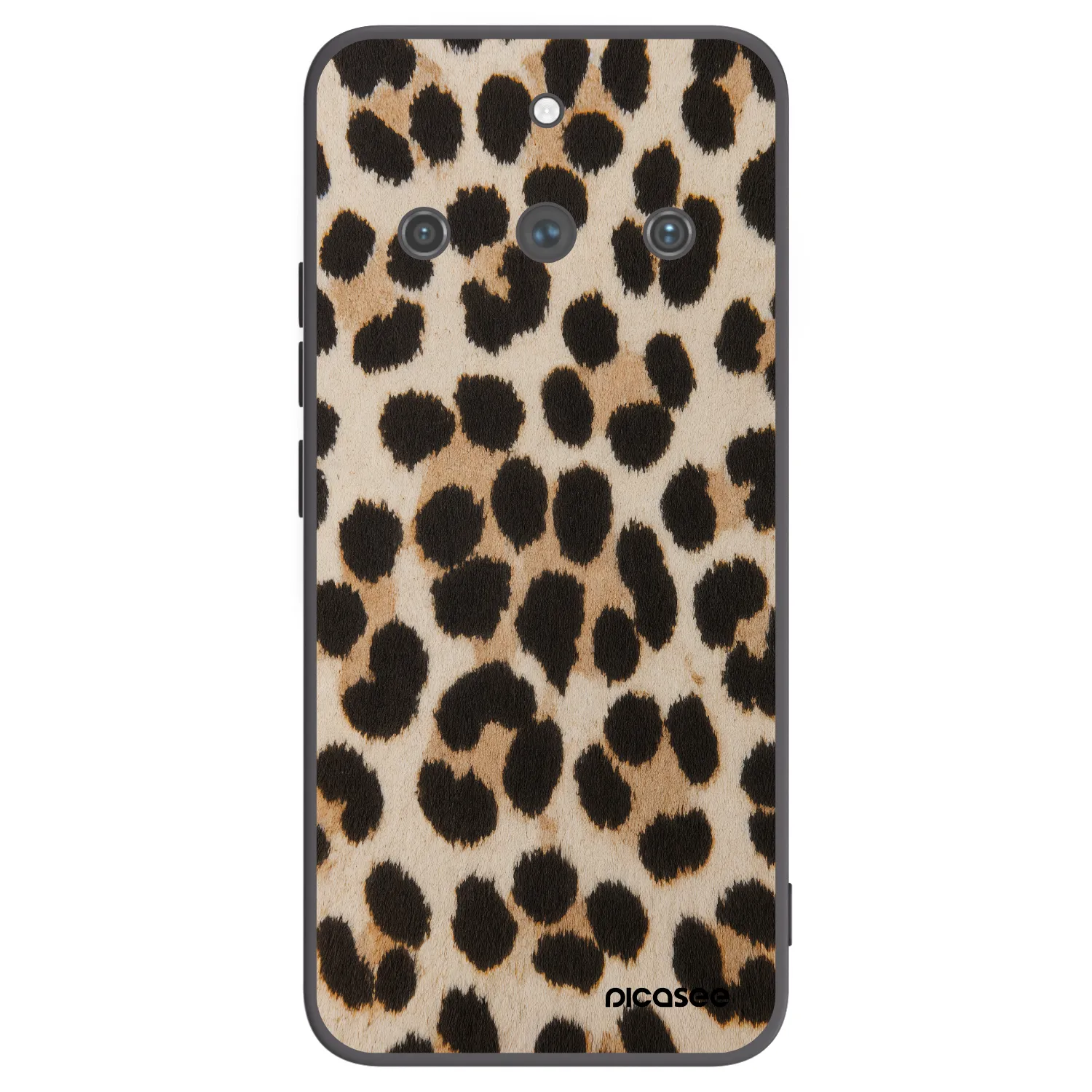 Picasee silikonový černý obal pro Realme 11 Pro+ - Brown Tiger
