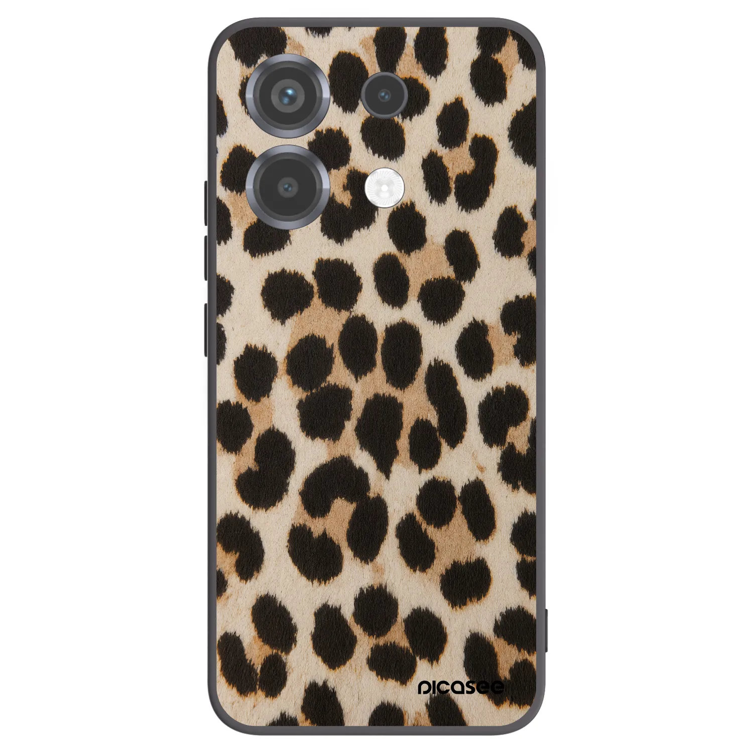 Picasee silikonový černý obal pro Xiaomi Poco X6 - Brown Tiger