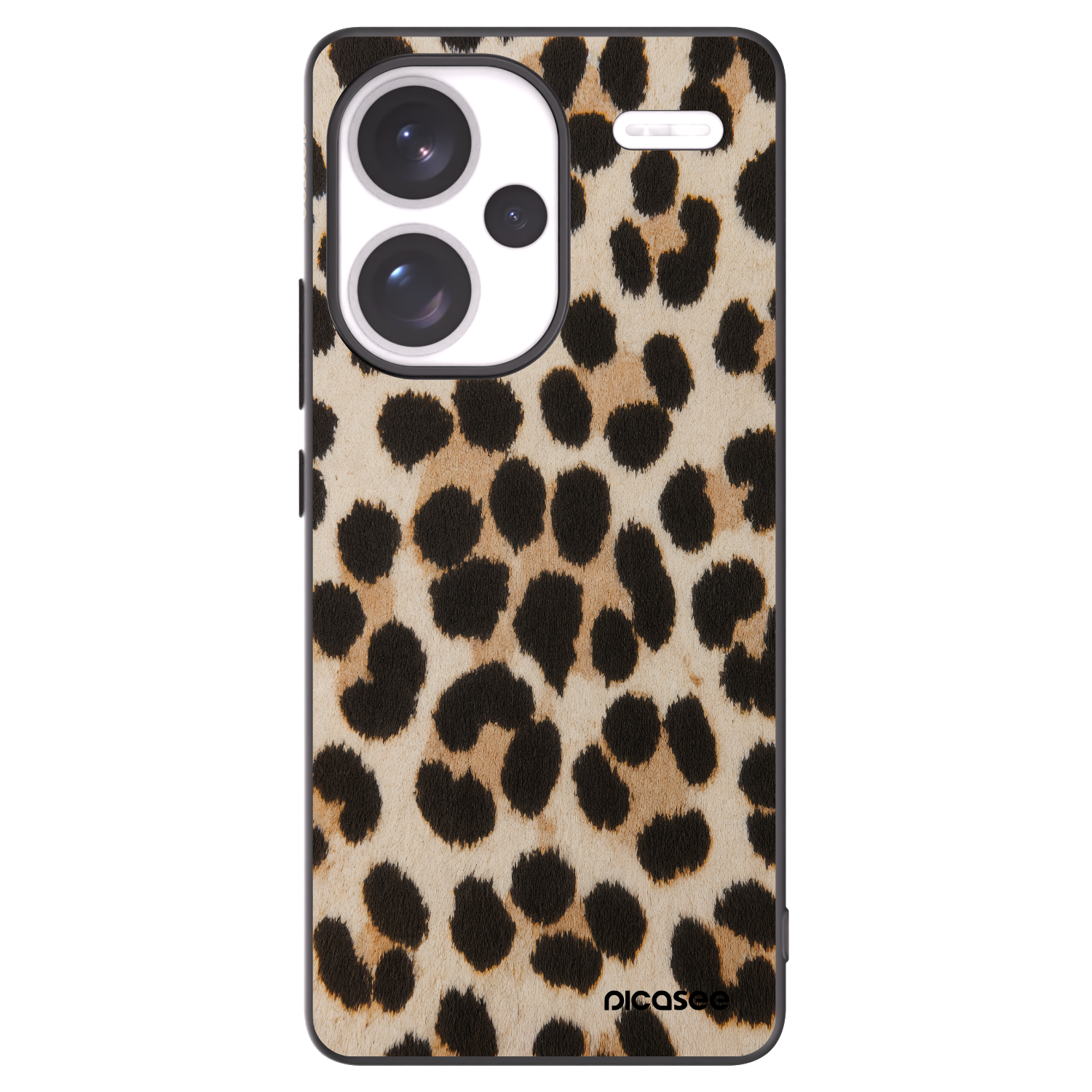 Picasee silikonový černý obal pro Xiaomi Redmi Note 13 Pro+ 5G - Brown Tiger
