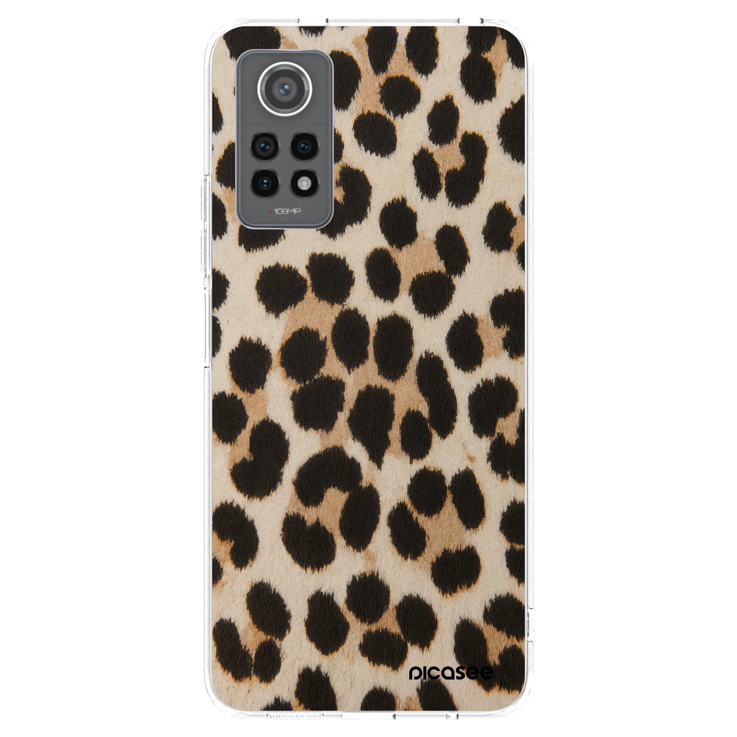 Picasee silikonový průhledný obal pro Xiaomi Redmi Note 12 Pro 4G - Brown Tiger