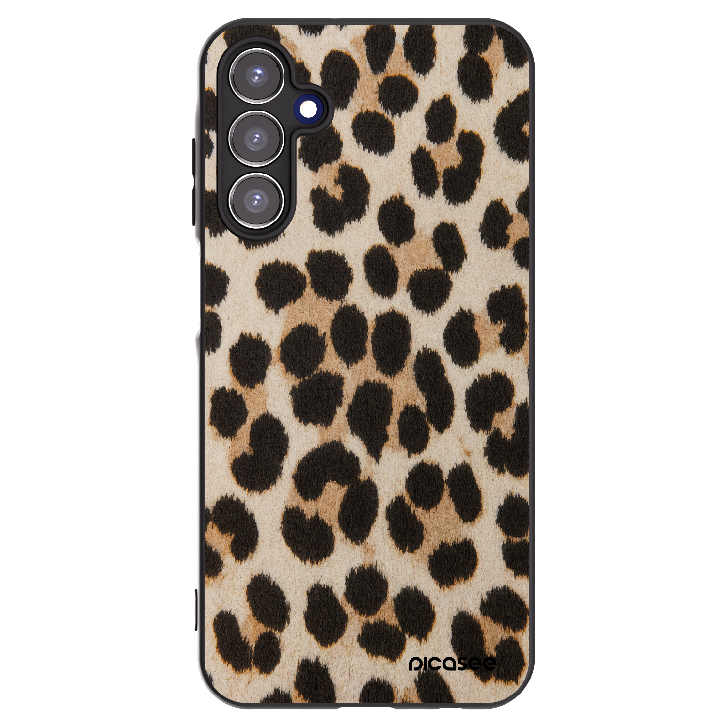 Picasee silikonový černý obal pro Samsung Galaxy A15 A155F 4G - Brown Tiger