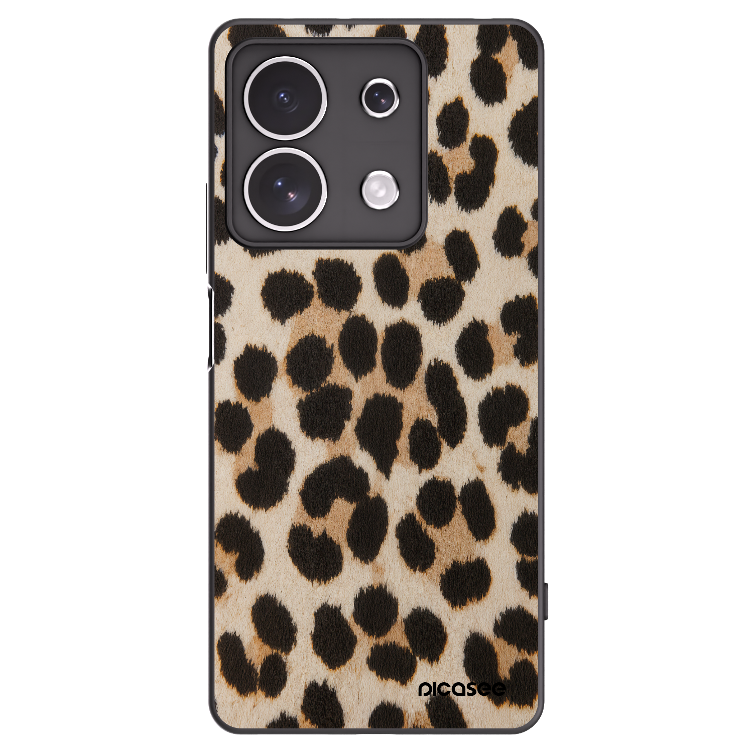 Picasee silikonový černý obal pro Xiaomi Redmi Note 13 4G - Brown Tiger