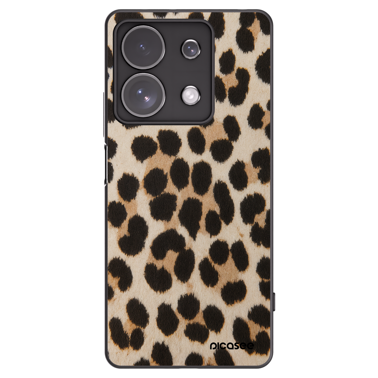 Picasee silikonový černý obal pro Xiaomi Redmi Note 13 Pro 4G - Brown Tiger