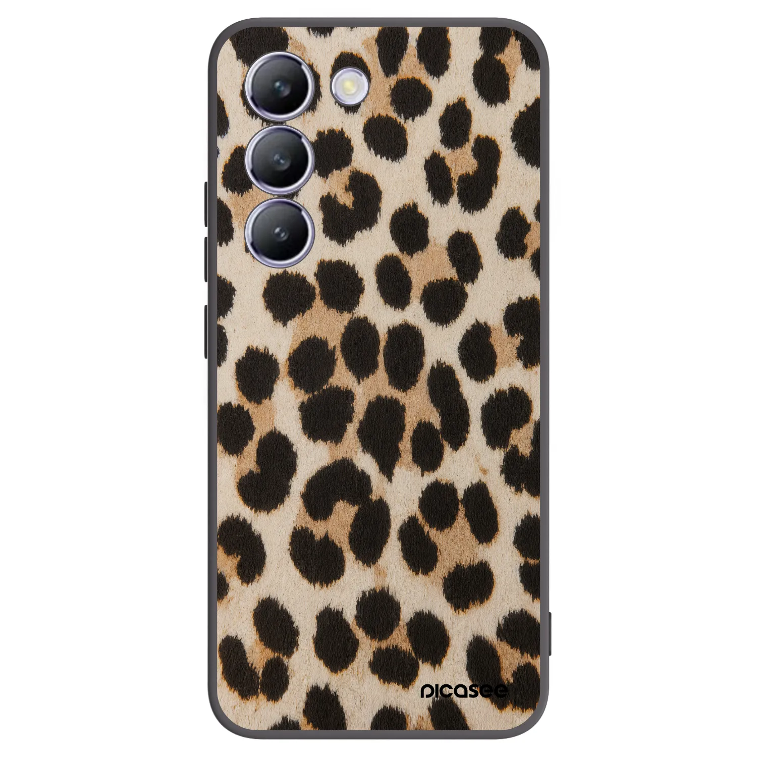 Picasee silikonový černý obal pro Vivo V40 SE 5G - Brown Tiger