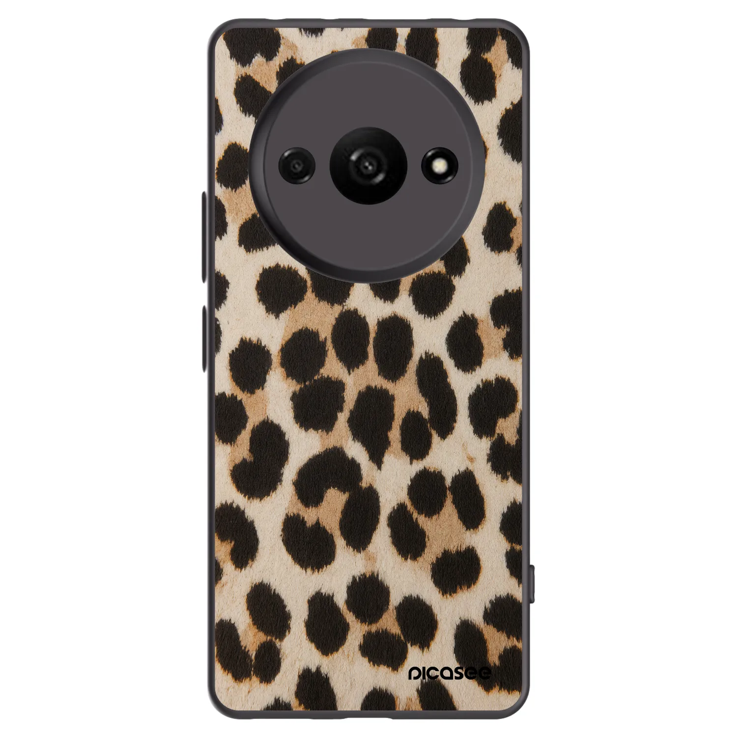 Picasee silikonový černý obal pro Xiaomi Redmi A3 - Brown Tiger