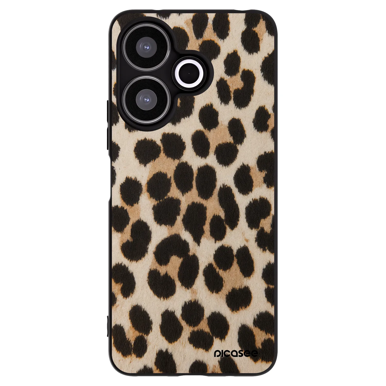 Picasee silikonový černý obal pro Xiaomi Redmi 13 4G - Brown Tiger