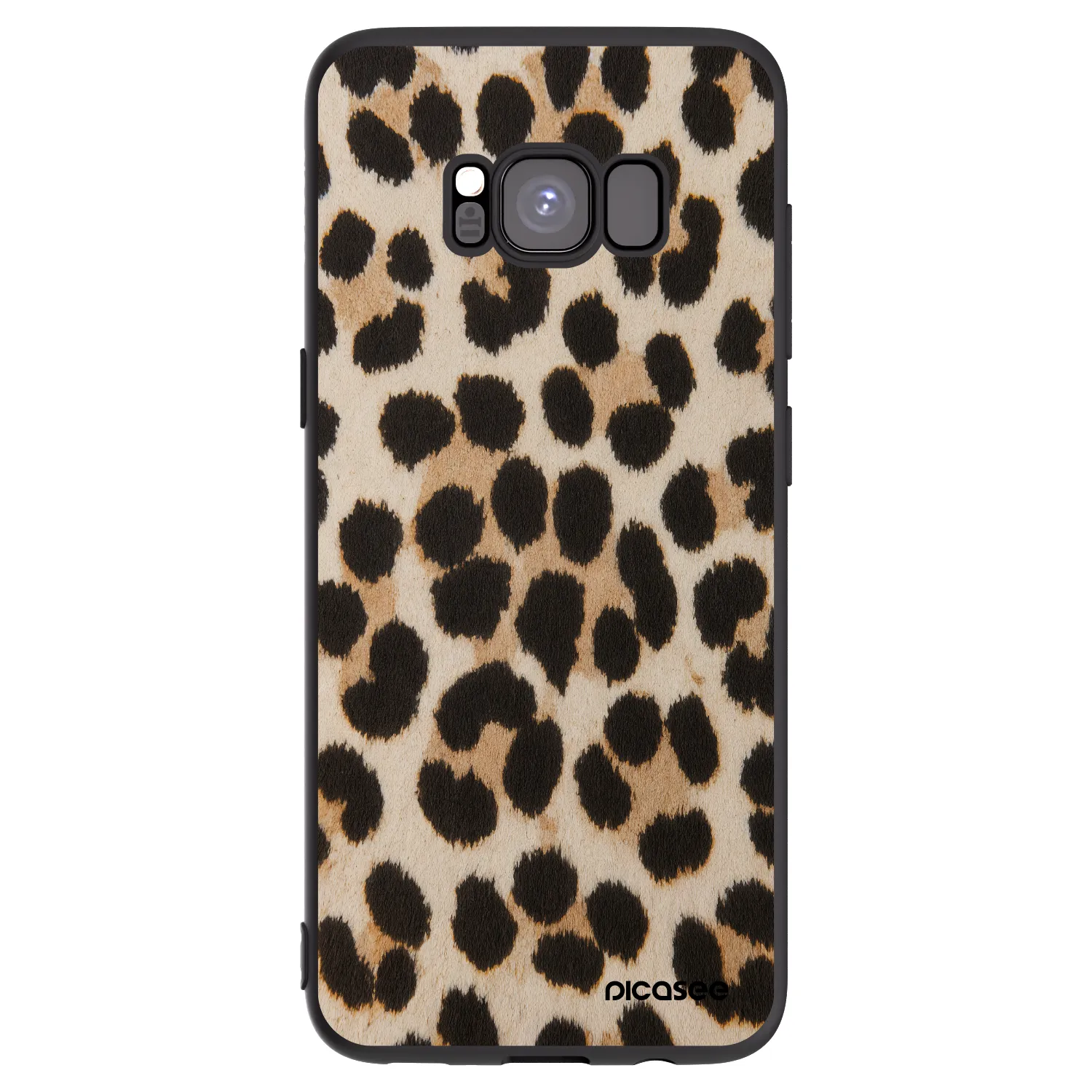 Picasee silikonový černý obal pro Samsung Galaxy S8 G950F - Brown Tiger