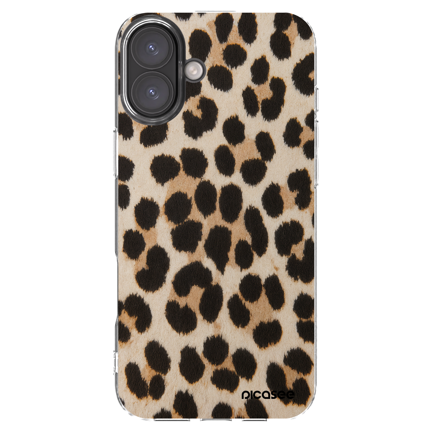 Picasee silikonový průhledný obal pro Apple iPhone 16 Plus - Brown Tiger