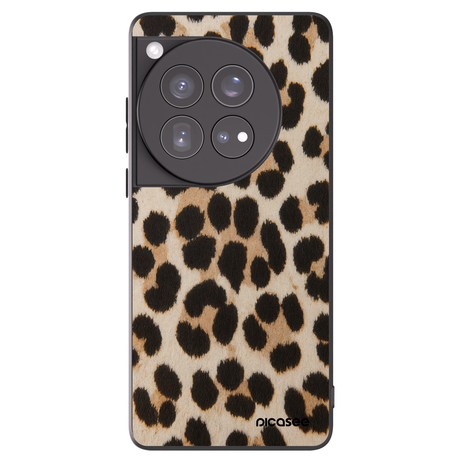 Picasee silikonový černý obal pro OnePlus 12 5G - Brown Tiger