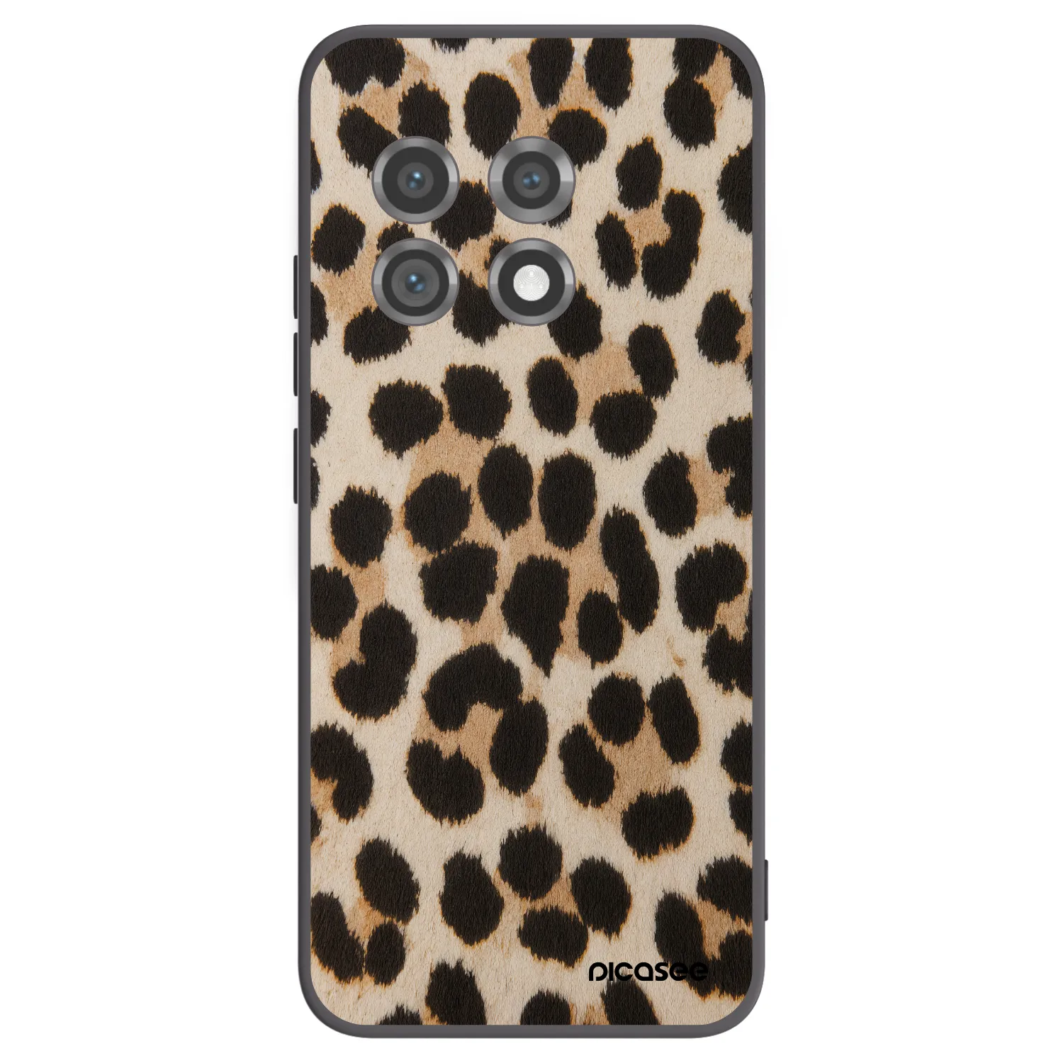 Picasee silikonový černý obal pro OnePlus 11 5G - Brown Tiger