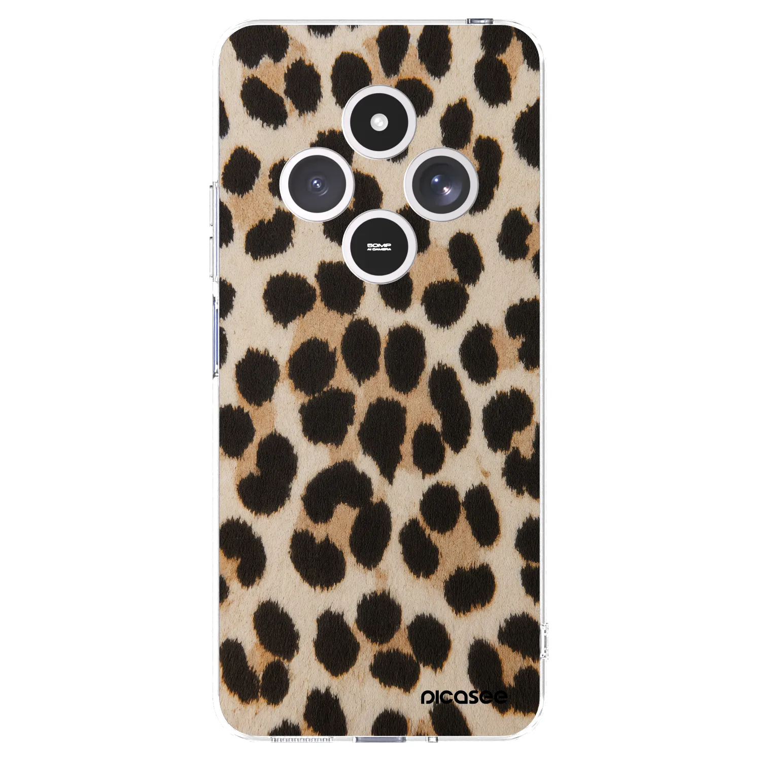 Picasee silikonový průhledný obal pro Xiaomi Redmi 14C - Brown Tiger