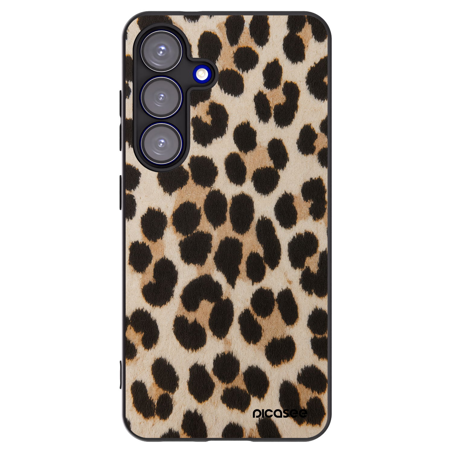 Picasee silikonový černý obal pro Samsung Galaxy S25 5G - Brown Tiger