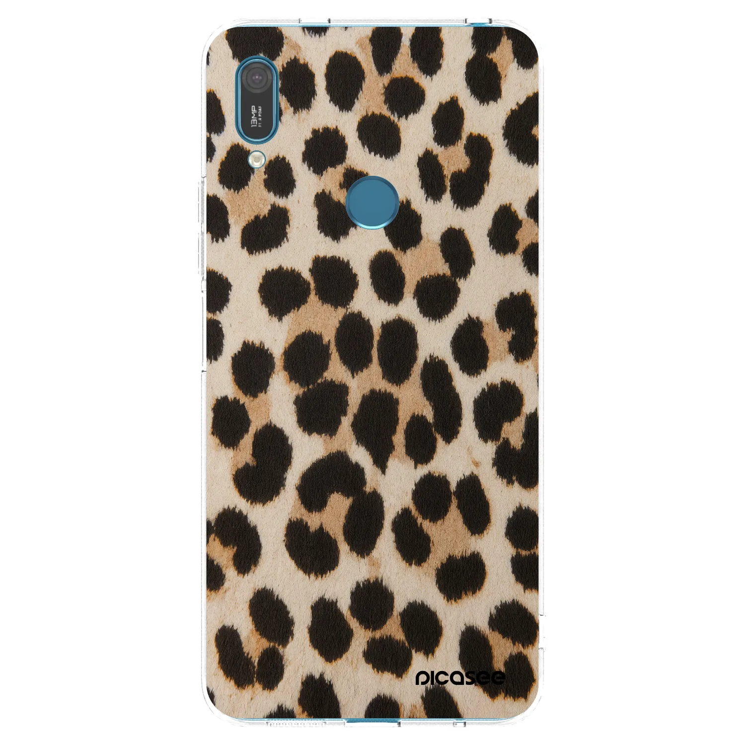 Picasee silikonový průhledný obal pro Huawei Y7 2019 - Brown Tiger