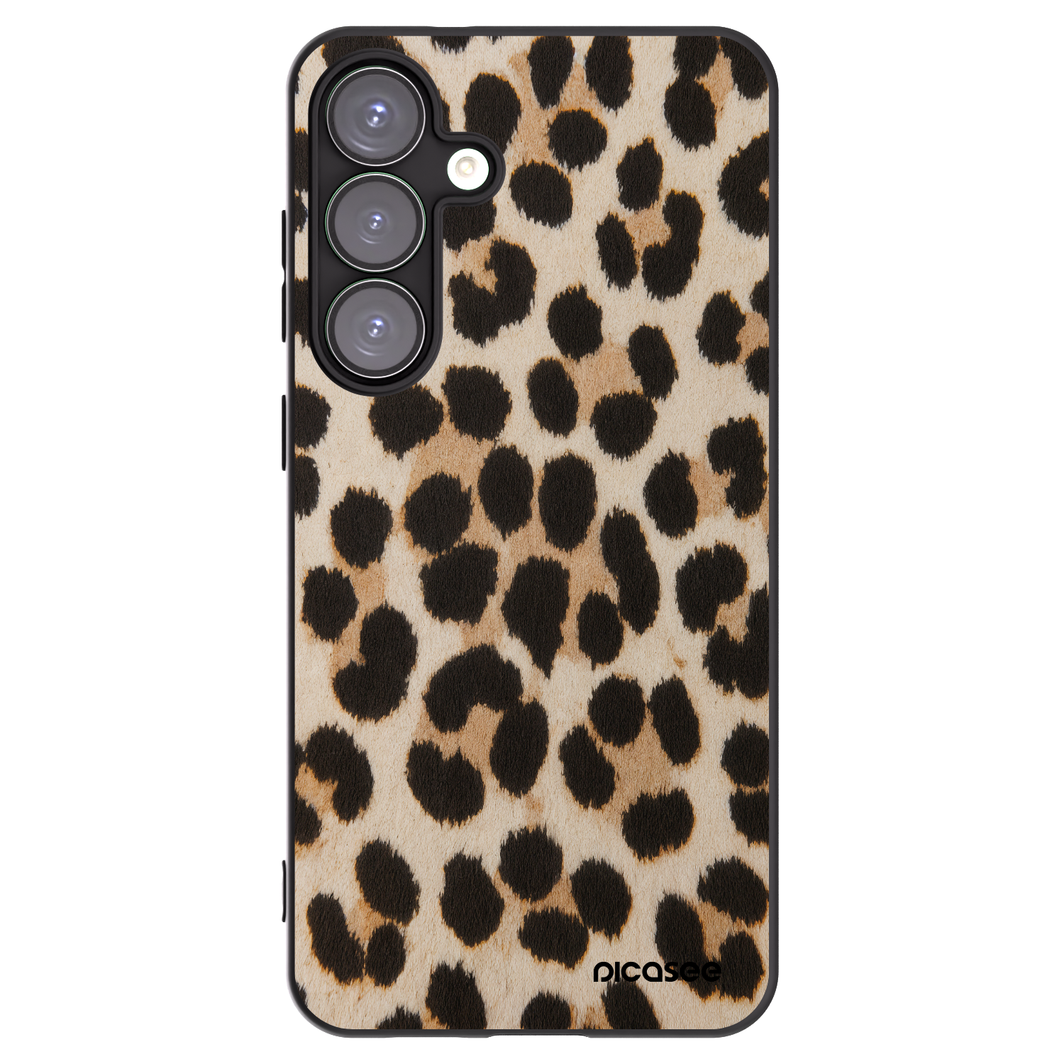 Picasee silikonový černý obal pro Samsung Galaxy S25+ 5G - Brown Tiger