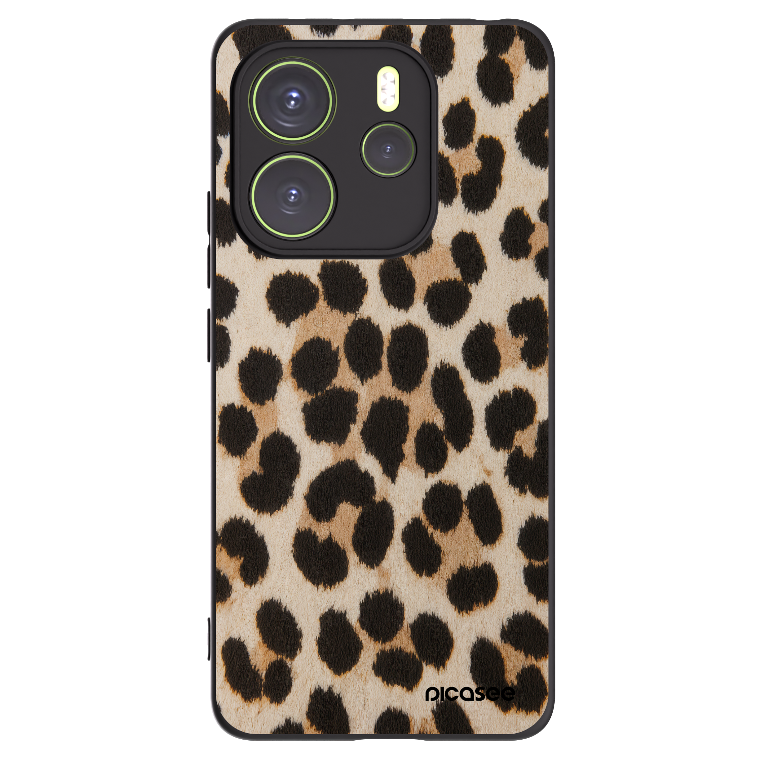 Picasee silikonový černý obal pro Xiaomi Redmi Note 14 4G - Brown Tiger