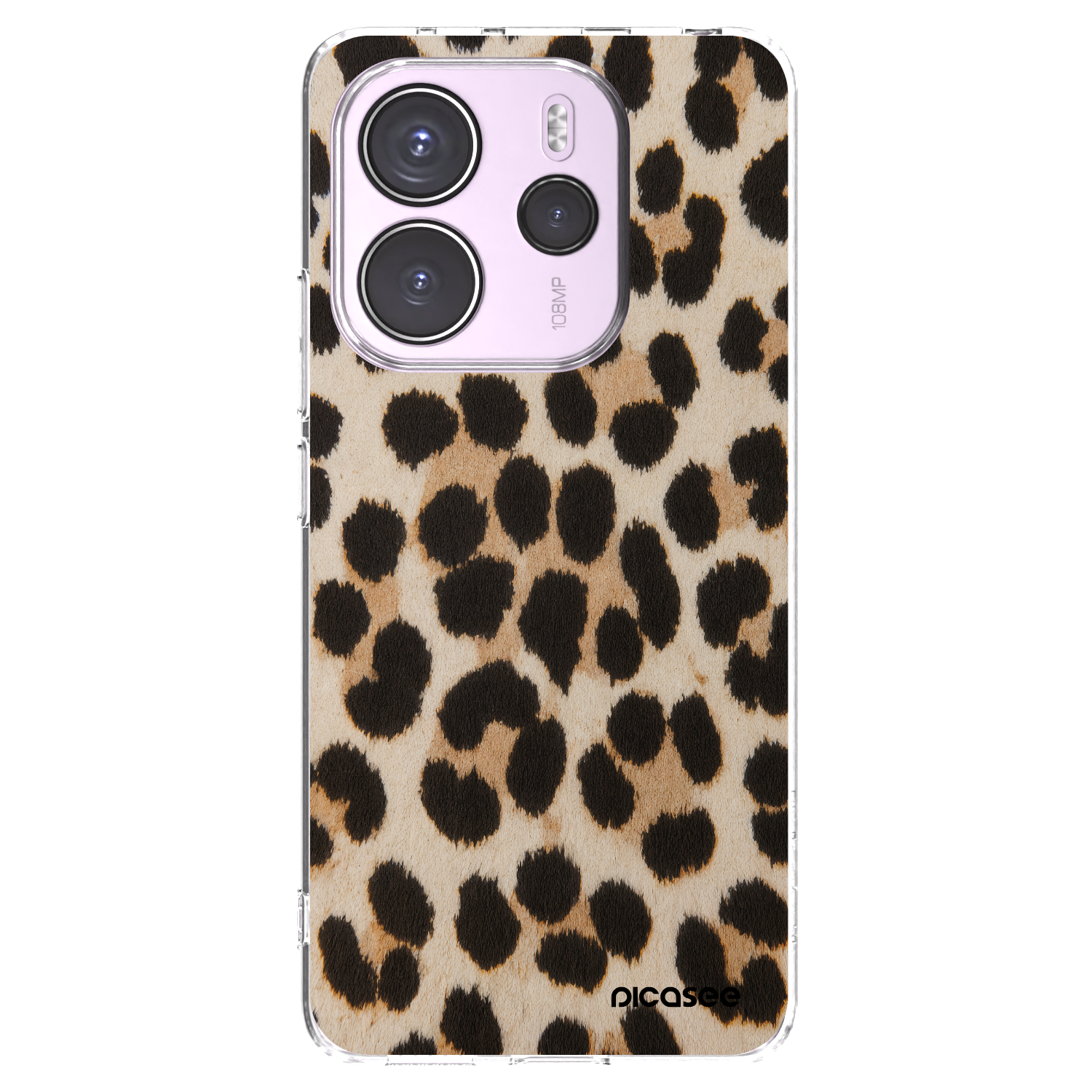 Picasee silikonový průhledný obal pro Xiaomi Redmi Note 14 4G - Brown Tiger