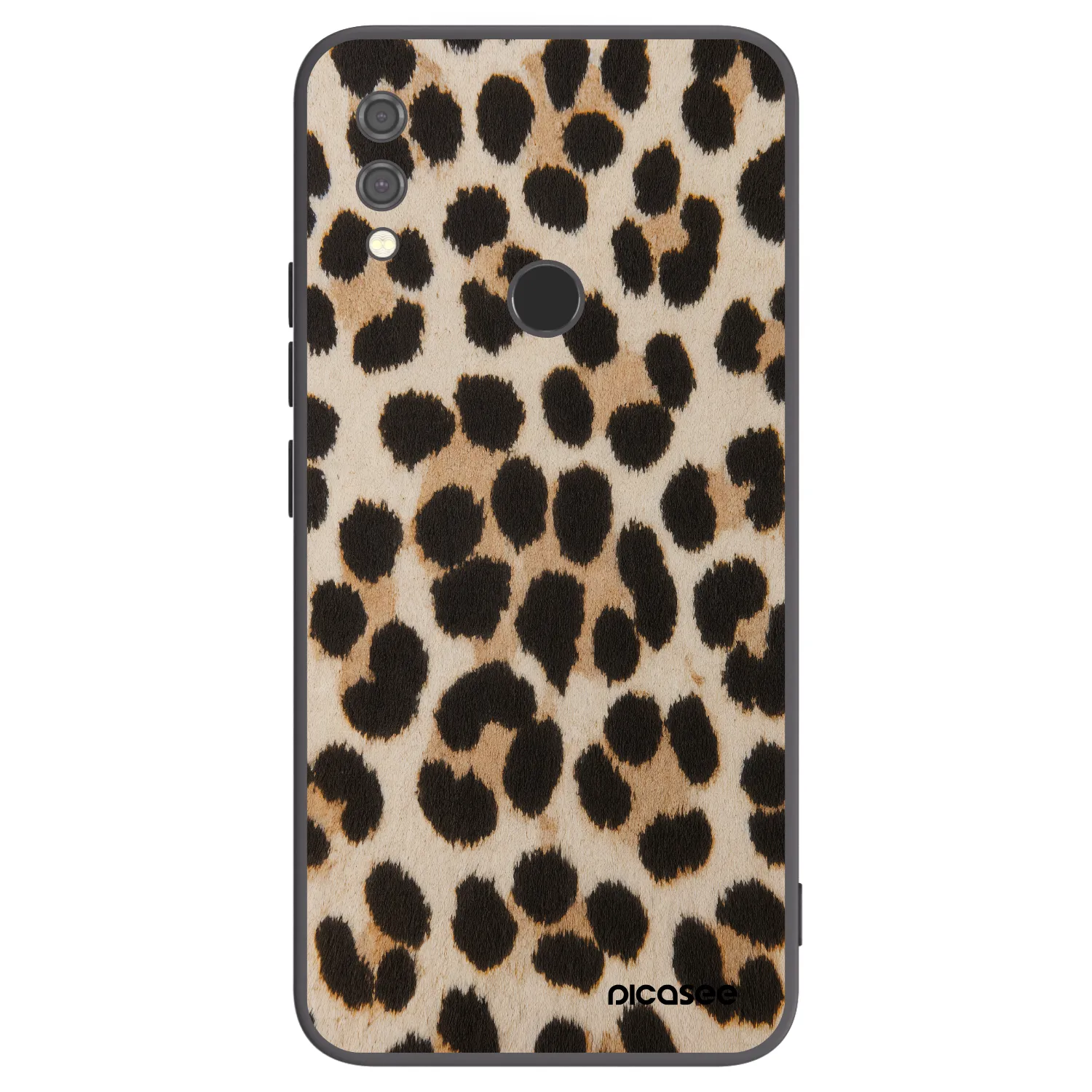 Picasee silikonový černý obal pro Xiaomi Redmi Note 7 - Brown Tiger