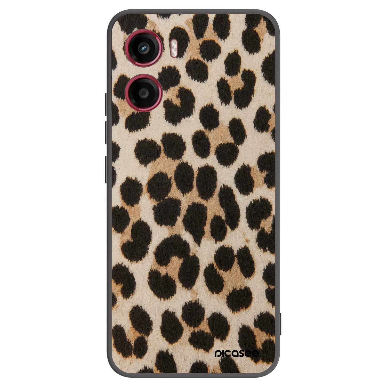 Picasee silikonový černý obal pro Motorola Moto G05 - Brown Tiger