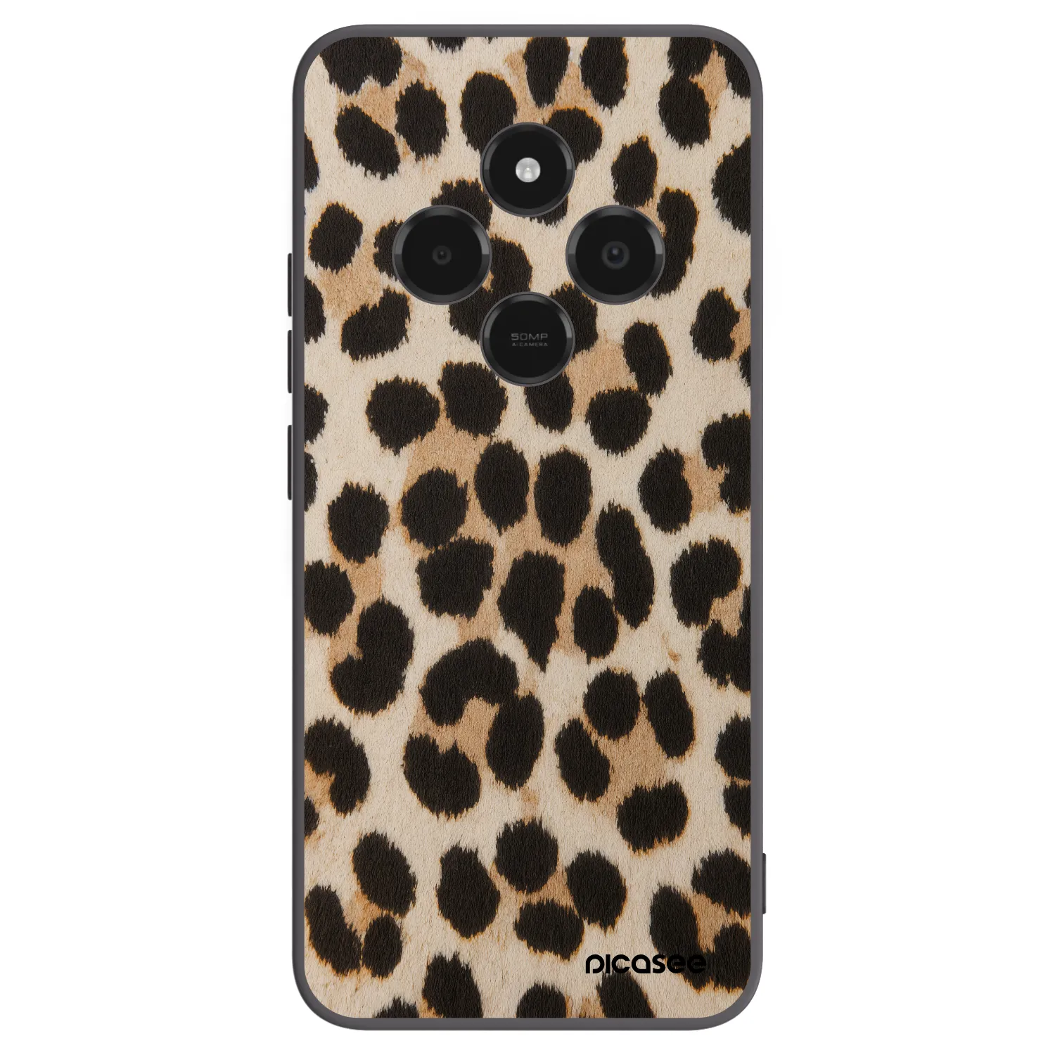Picasee silikonový černý obal pro Xiaomi Poco C75 - Brown Tiger