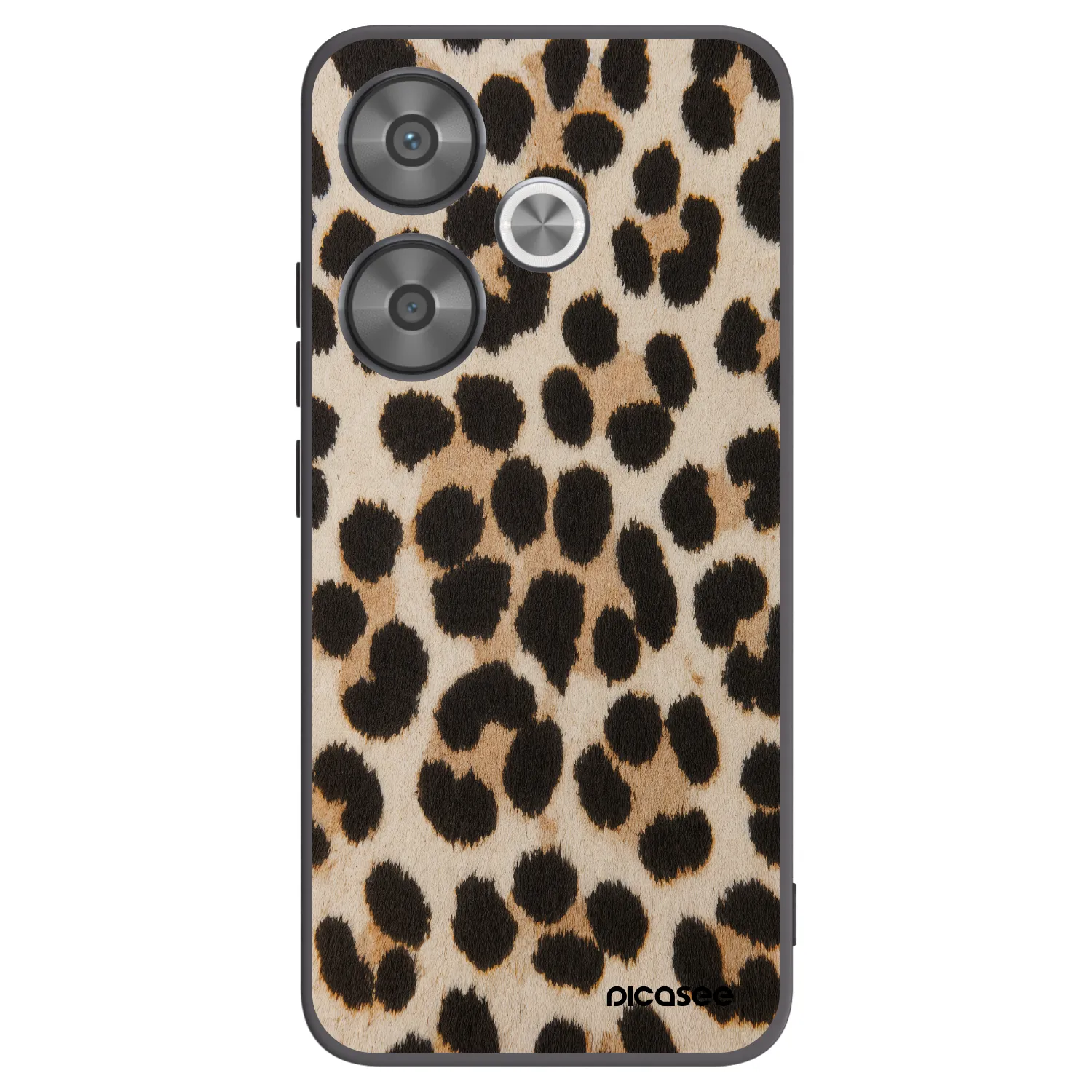 Picasee silikonový černý obal pro Xiaomi Poco F6 - Brown Tiger