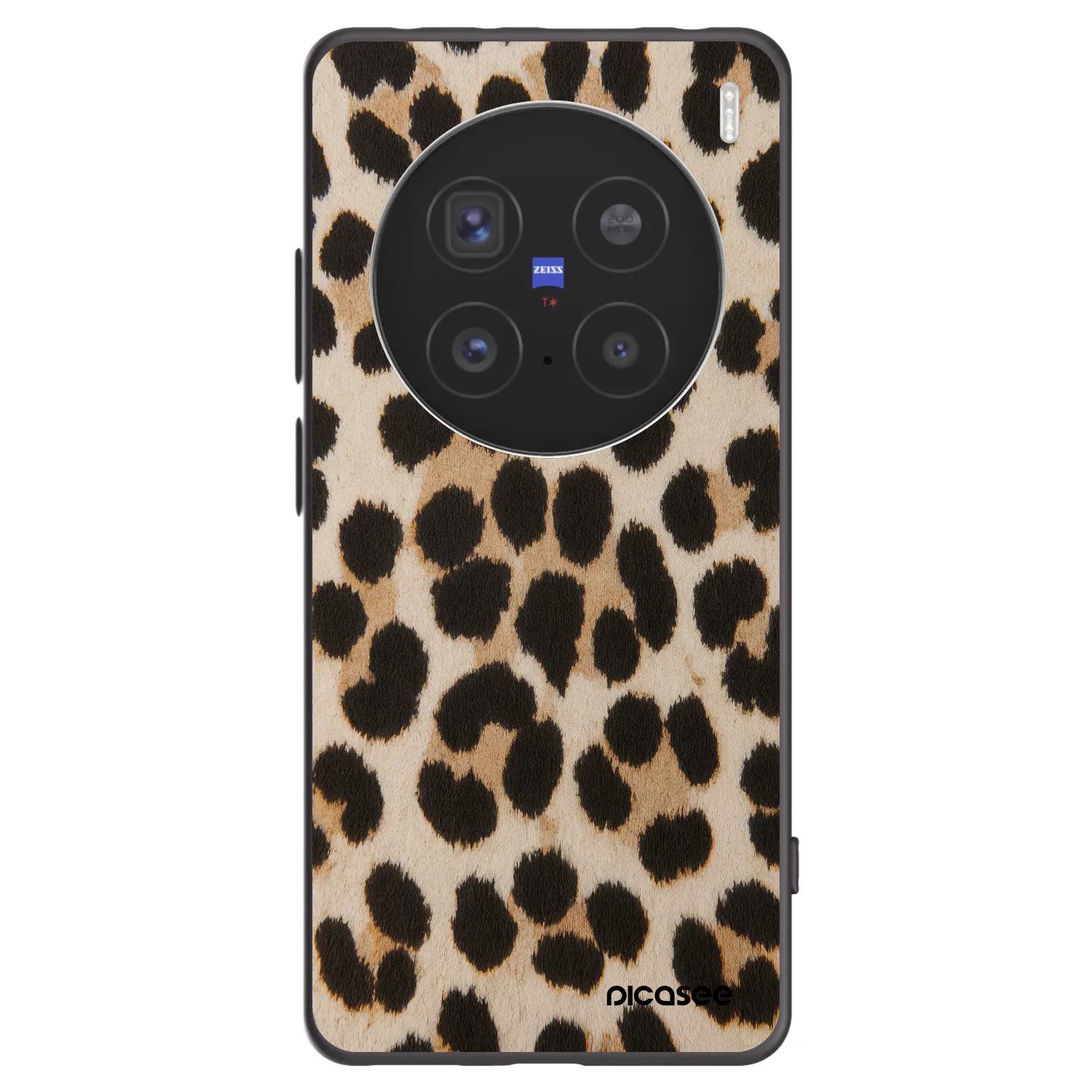 Picasee silikonový černý obal pro Vivo X200 Pro - Brown Tiger