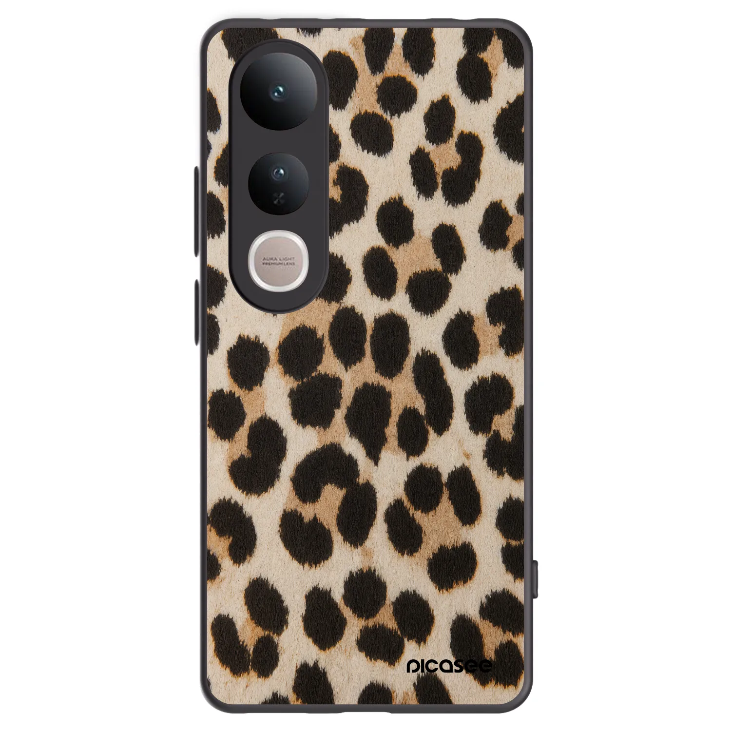 Picasee silikonový černý obal pro Vivo V50 Lite 5G - Brown Tiger