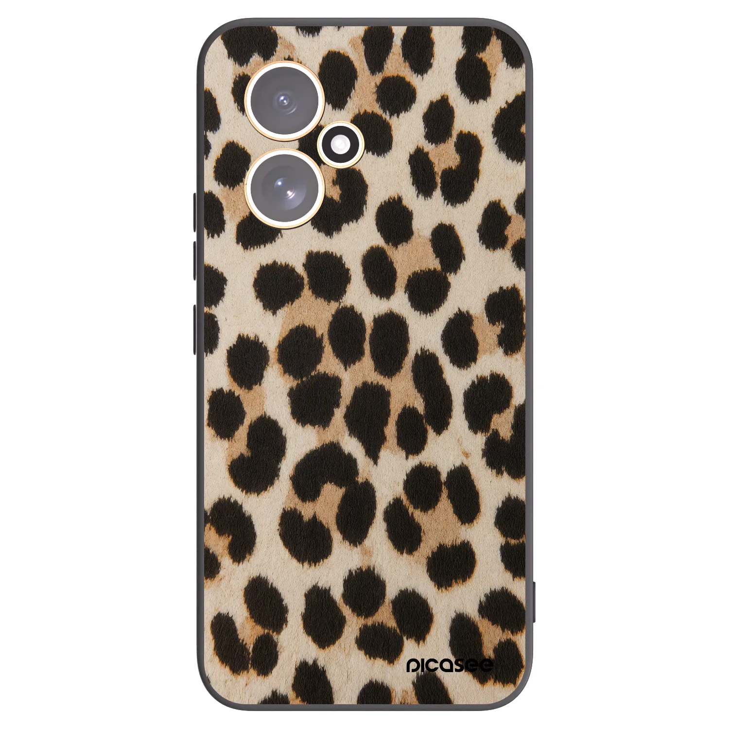 Picasee silikonový černý obal pro Honor 400 5G - Brown Tiger