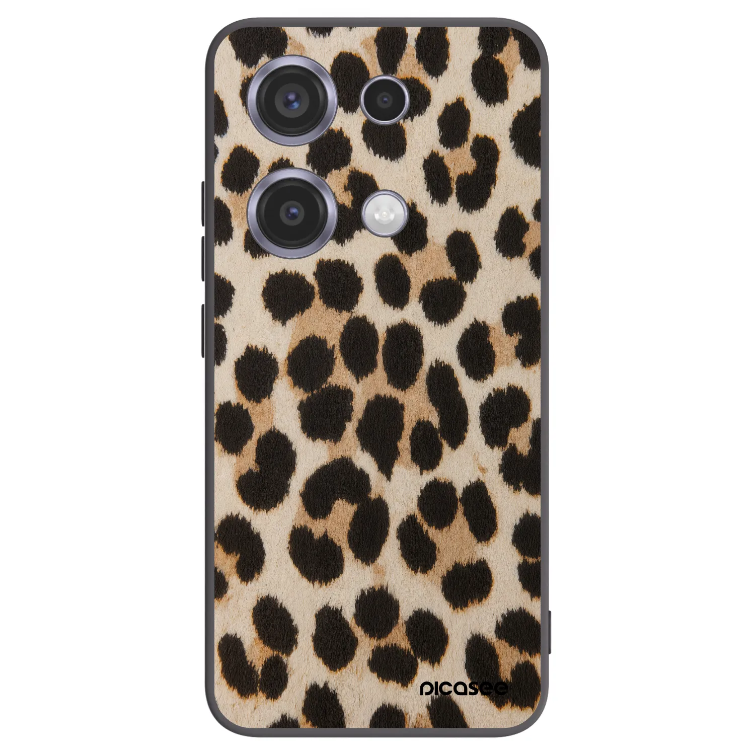 Picasee silikonový černý obal pro Xiaomi Redmi Note 14S - Brown Tiger