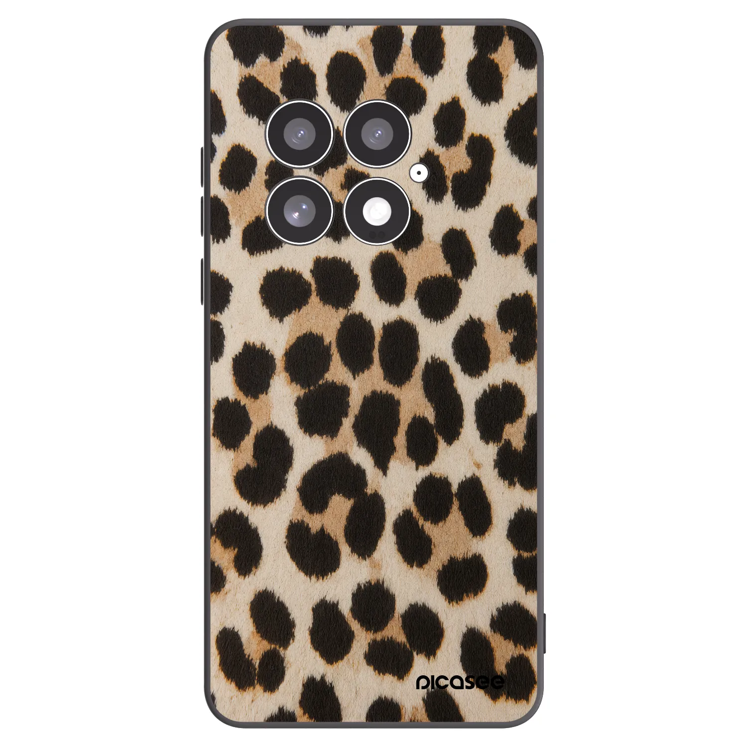 Picasee silikonový černý obal pro OnePlus 13 5G - Brown Tiger