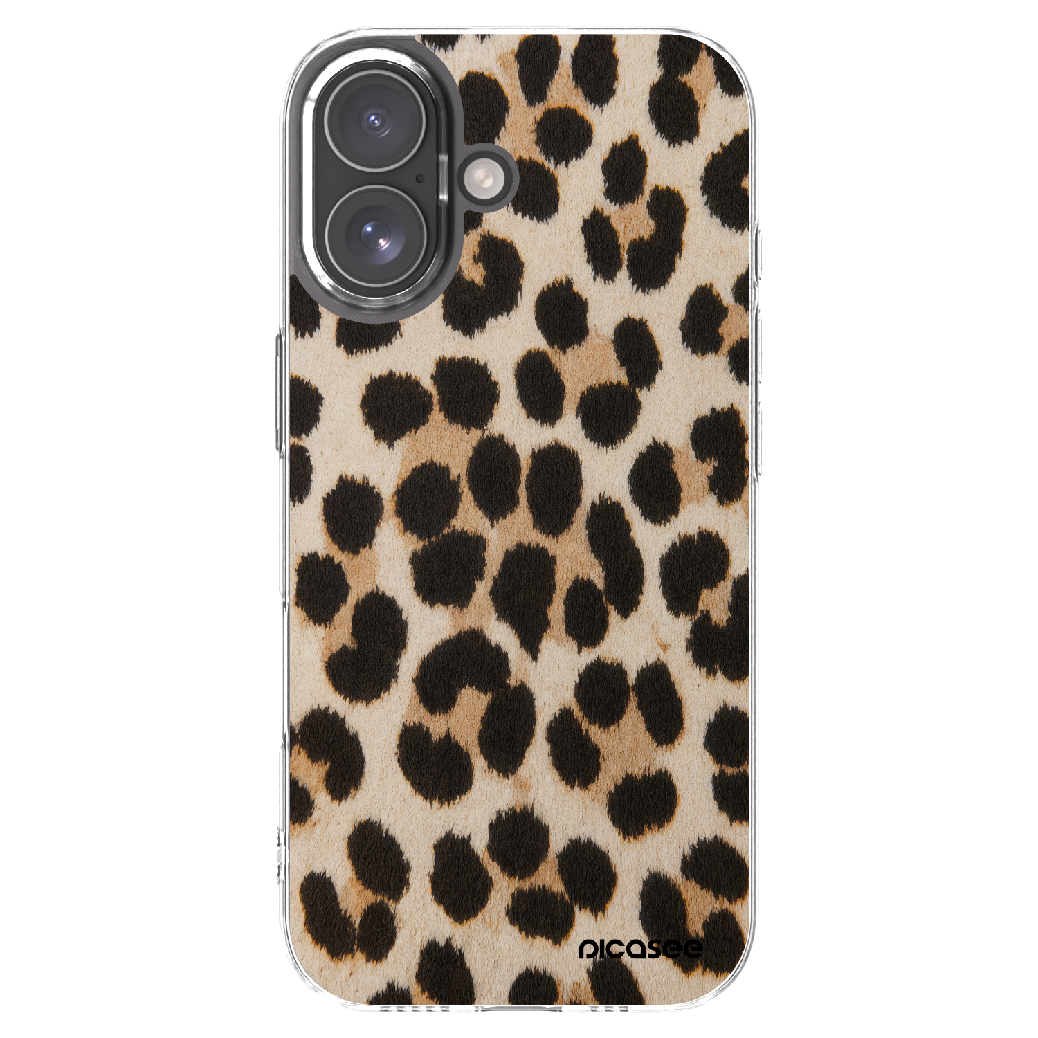 Picasee silikonový průhledný obal pro Apple iPhone 17 - Brown Tiger