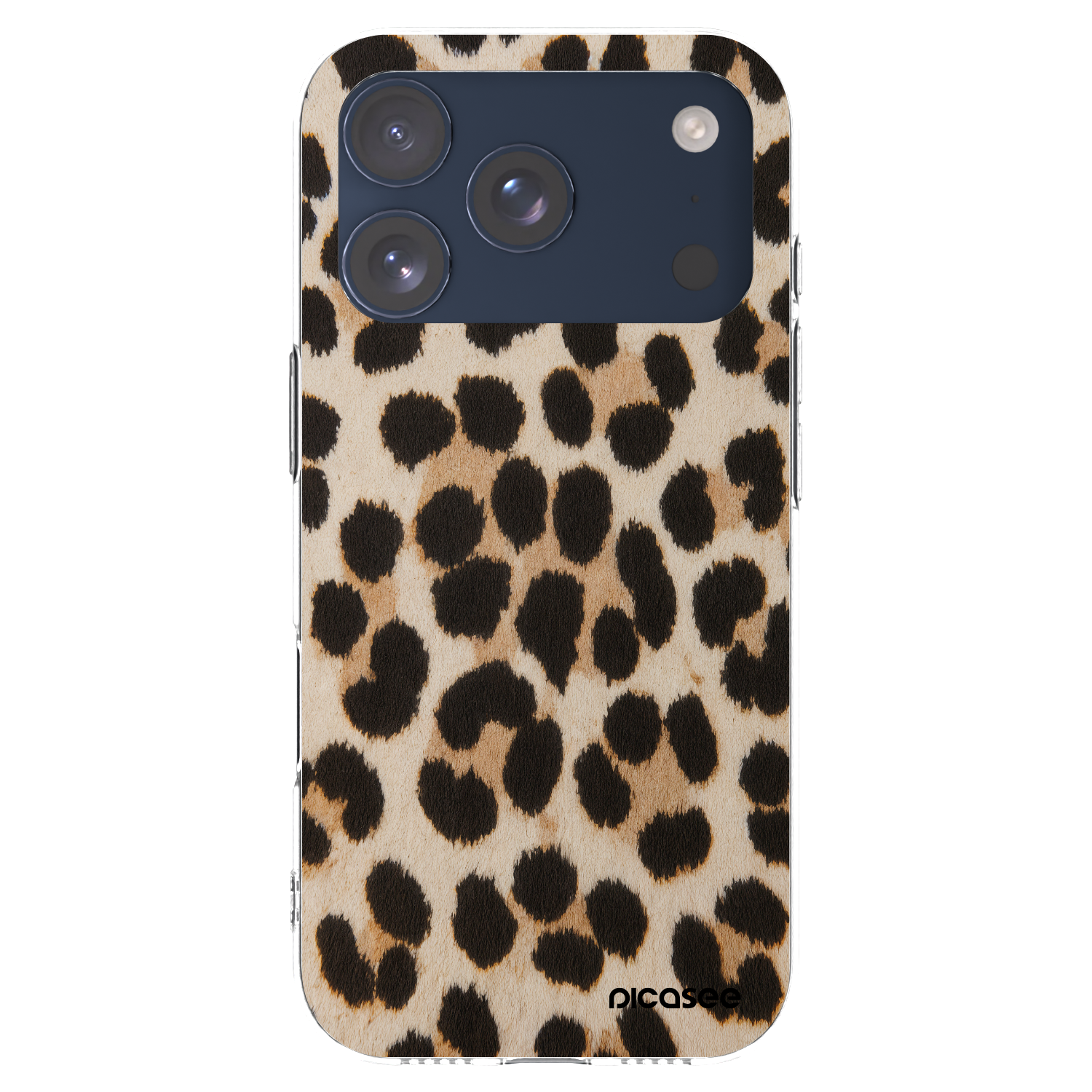 Picasee silikonový průhledný obal pro Apple iPhone 17 Pro - Brown Tiger