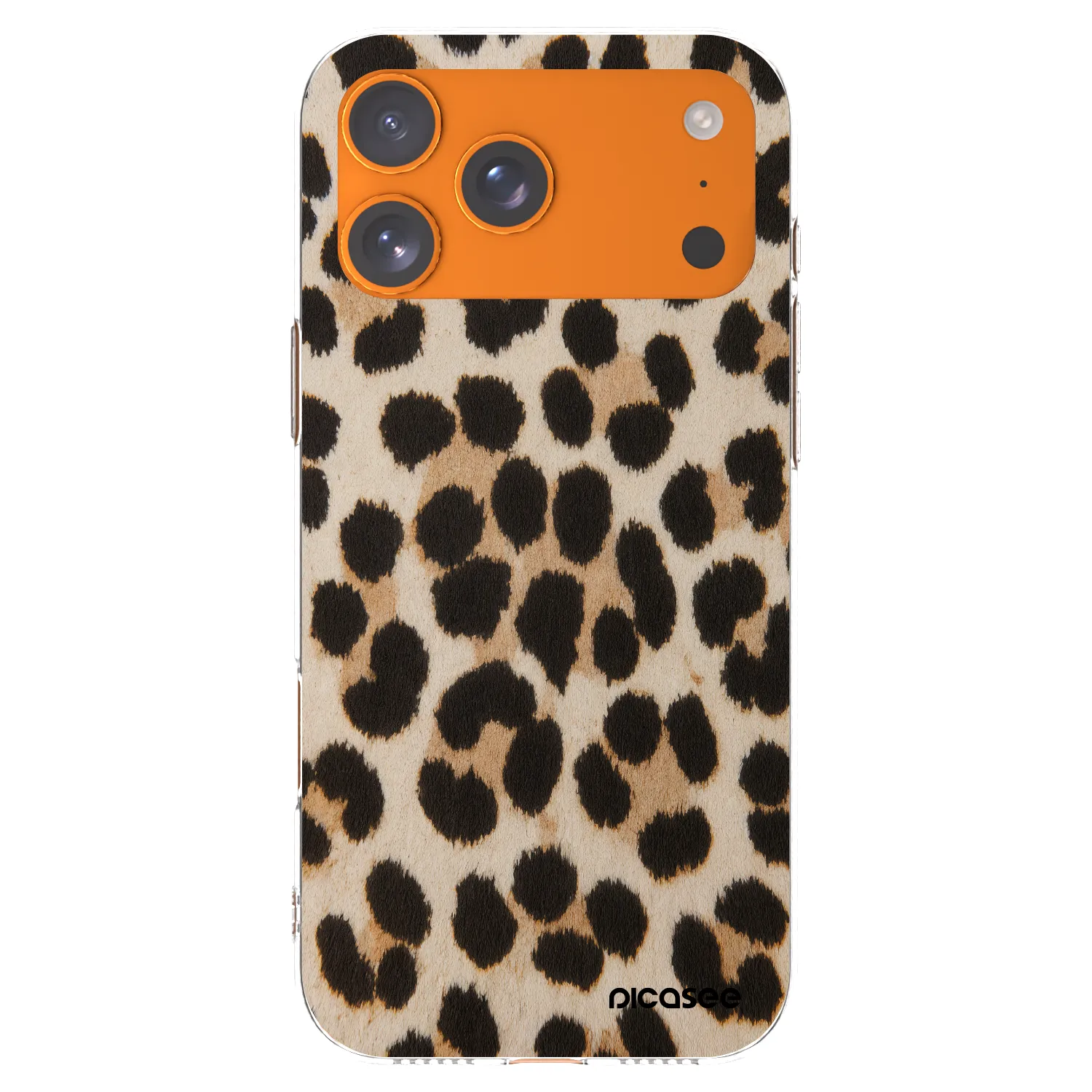 Picasee silikonový průhledný obal pro Apple iPhone 17 Pro Max - Brown Tiger