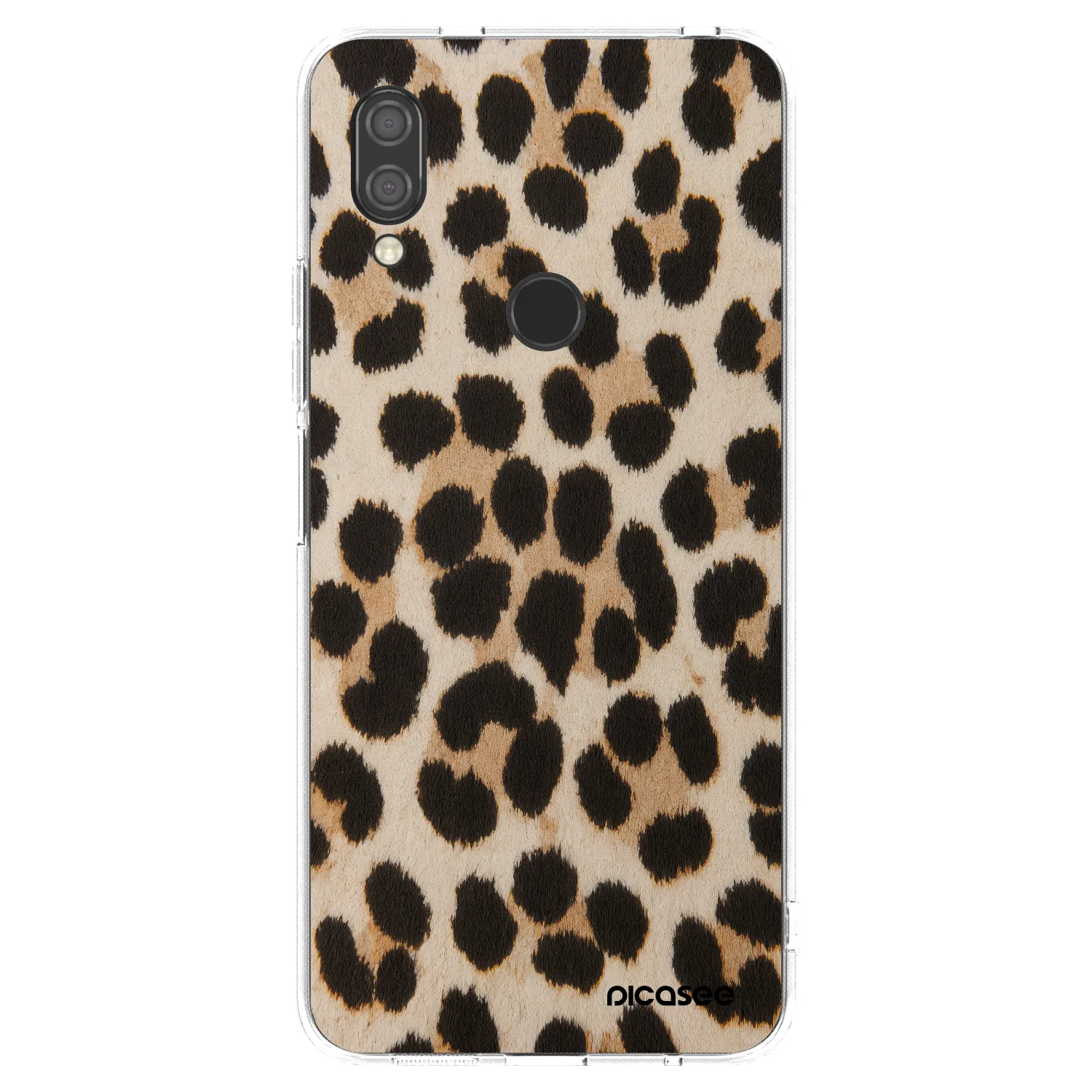 Picasee silikonový průhledný obal pro Xiaomi Redmi 7 - Brown Tiger