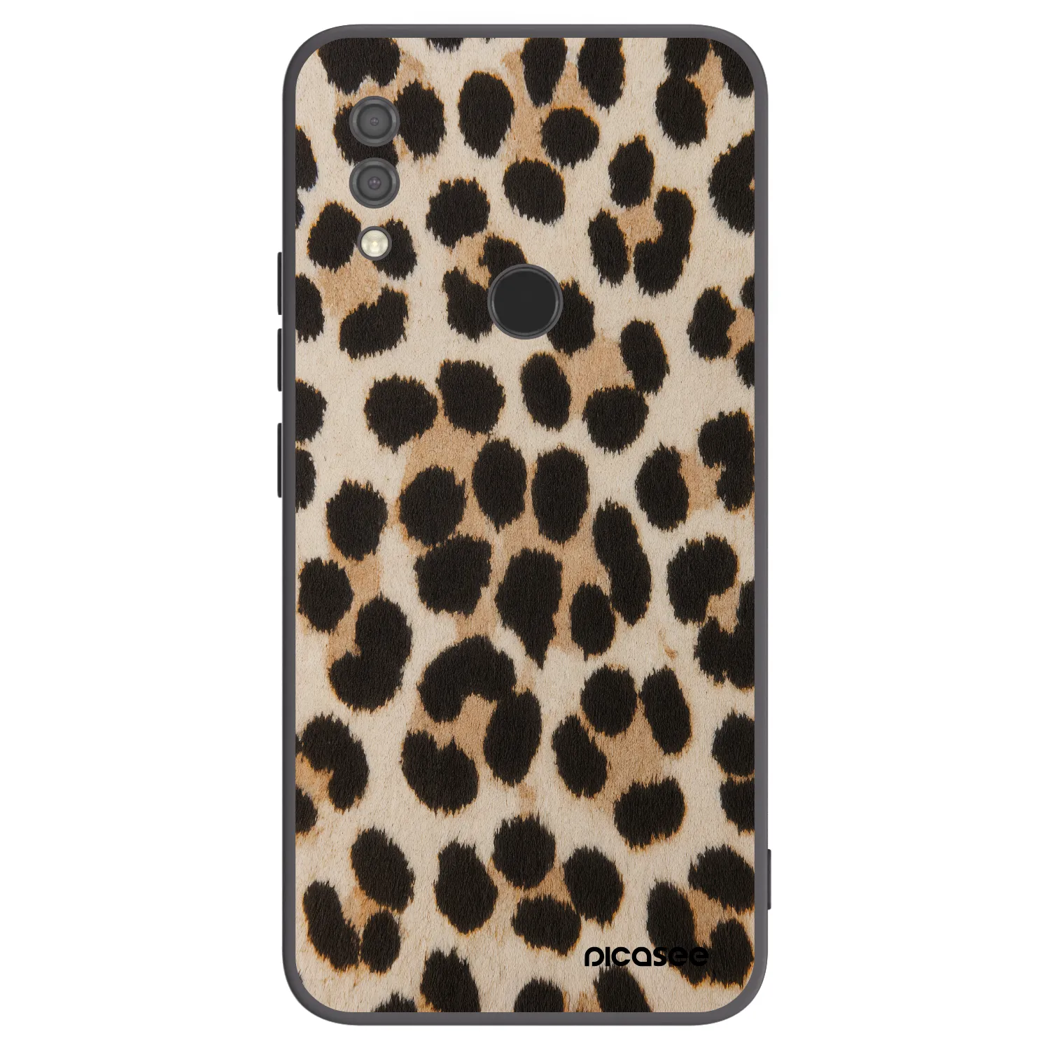Picasee silikonový černý obal pro Xiaomi Redmi 7 - Brown Tiger