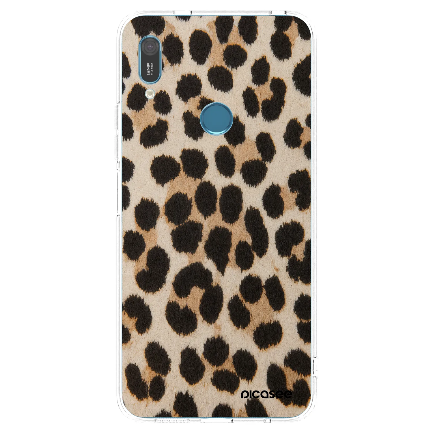 Picasee silikonový průhledný obal pro Huawei Y6 2019 - Brown Tiger