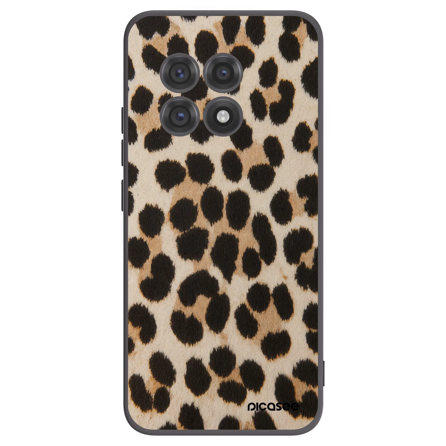 Picasee silikonový černý obal pro OnePlus 13R 5G - Brown Tiger