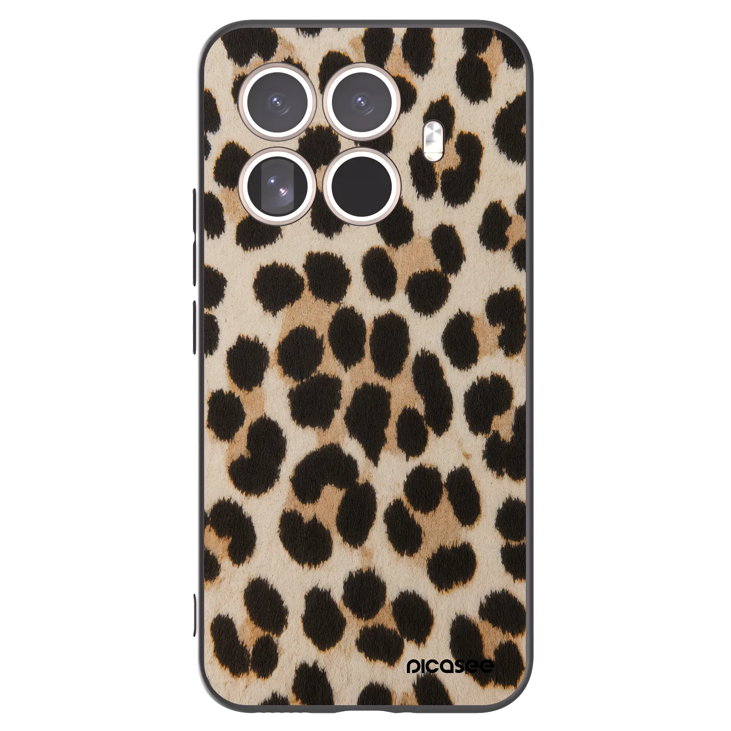 Picasee silikonový černý obal pro Xiaomi 15T Pro - Brown Tiger