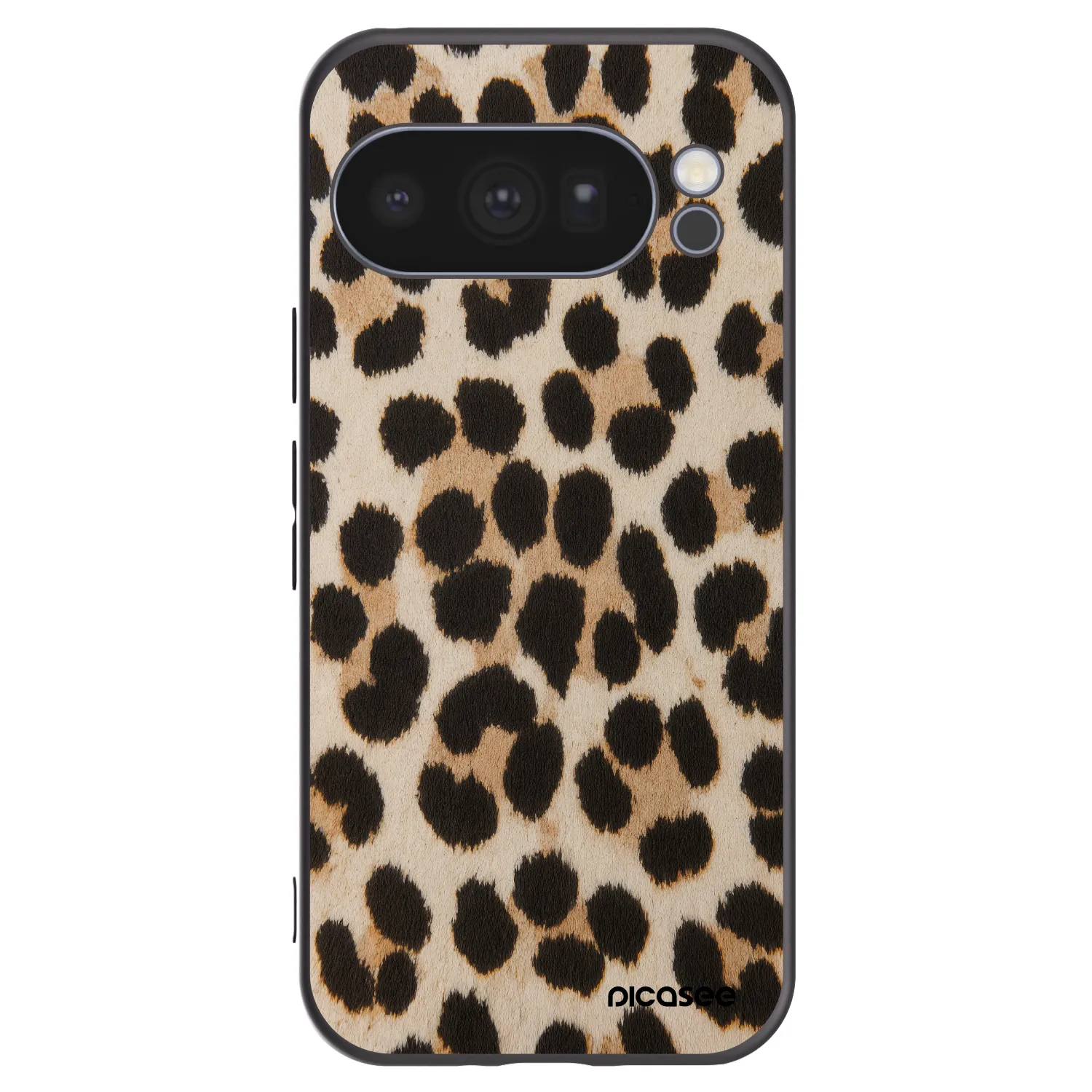 Picasee silikonový černý obal pro Google Pixel 10 Pro - Brown Tiger