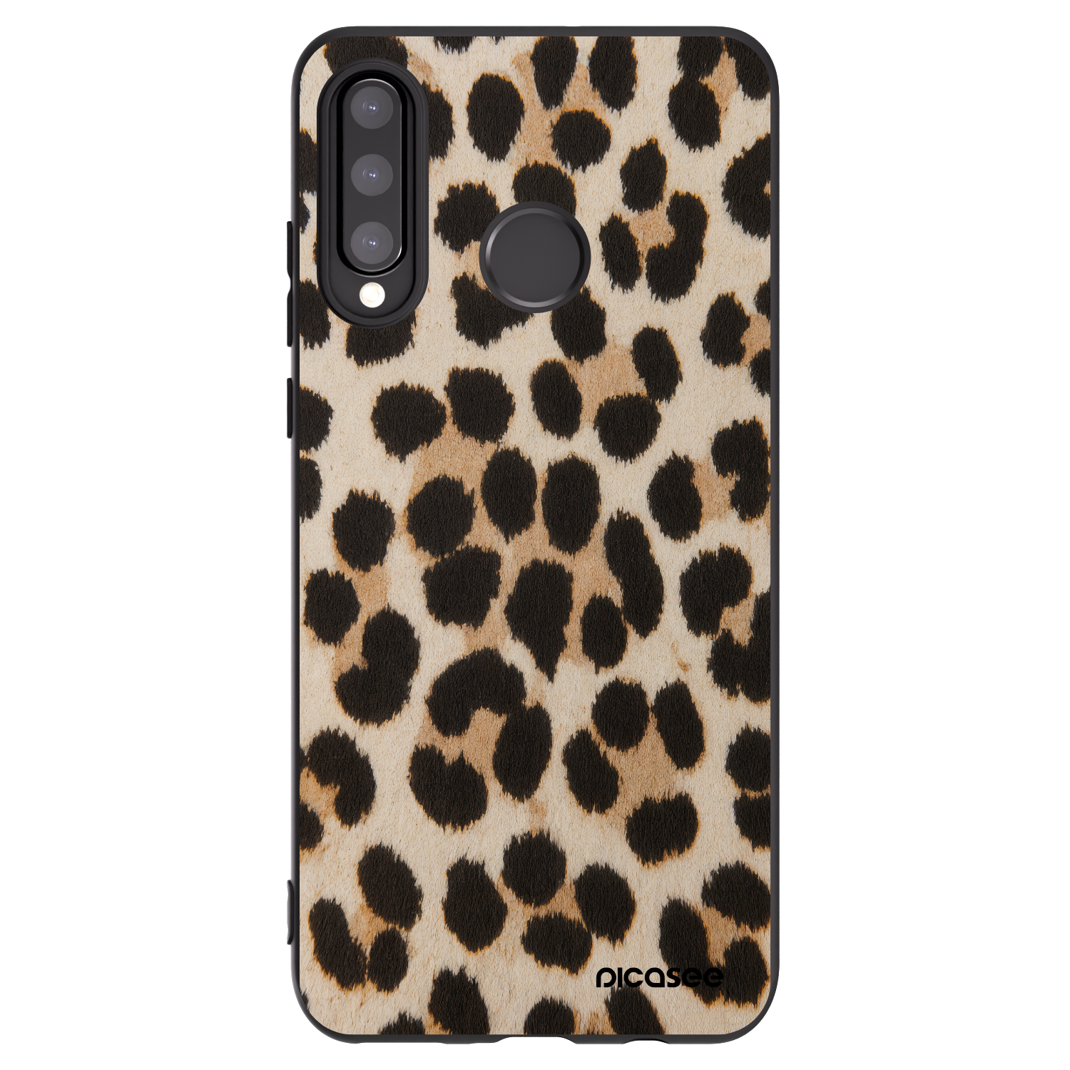 Picasee silikonový černý obal pro Huawei P30 Lite - Brown Tiger