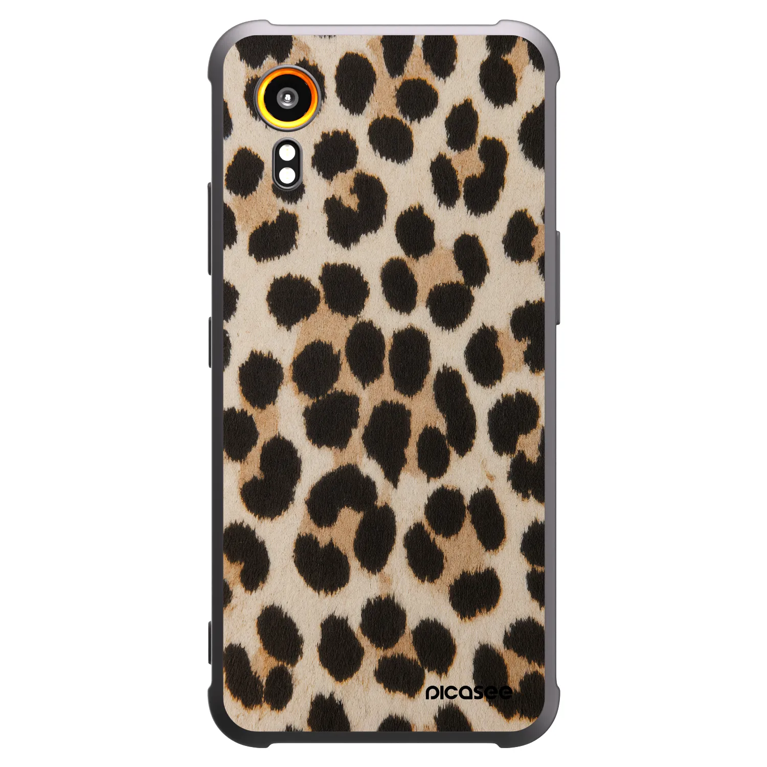 Picasee silikonový černý obal pro Samsung Galaxy Xcover 7 - Brown Tiger