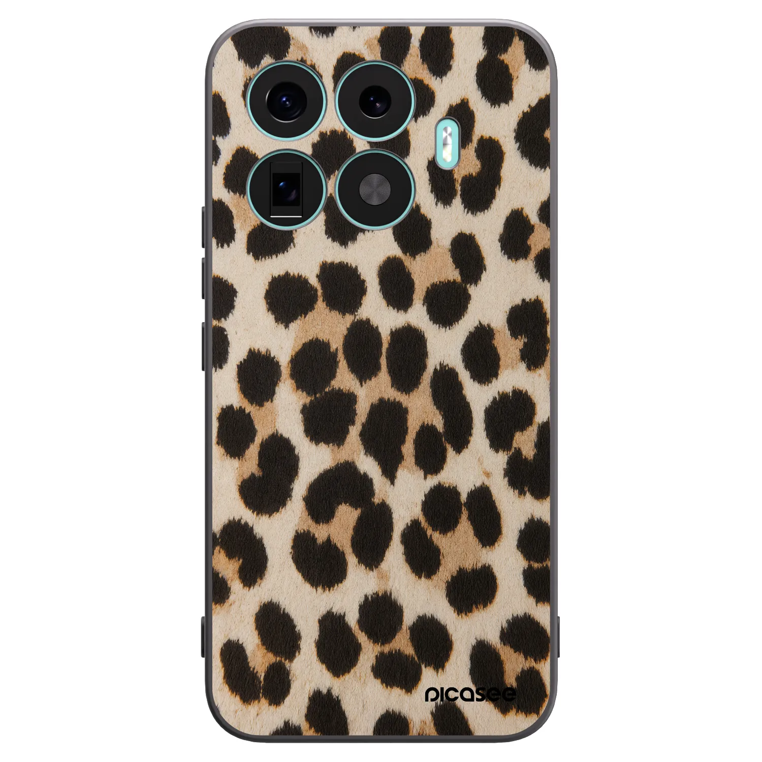 Picasee silikonový černý obal pro Xiaomi 17T Pro - Brown Tiger