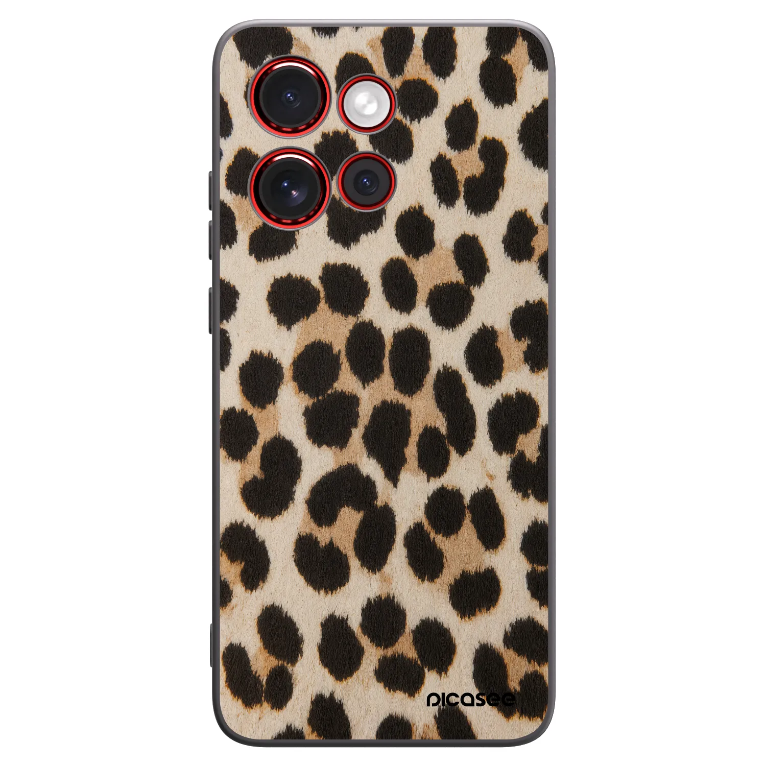 Picasee silikonový černý obal pro Motorola Edge 60 Neo 5G - Brown Tiger