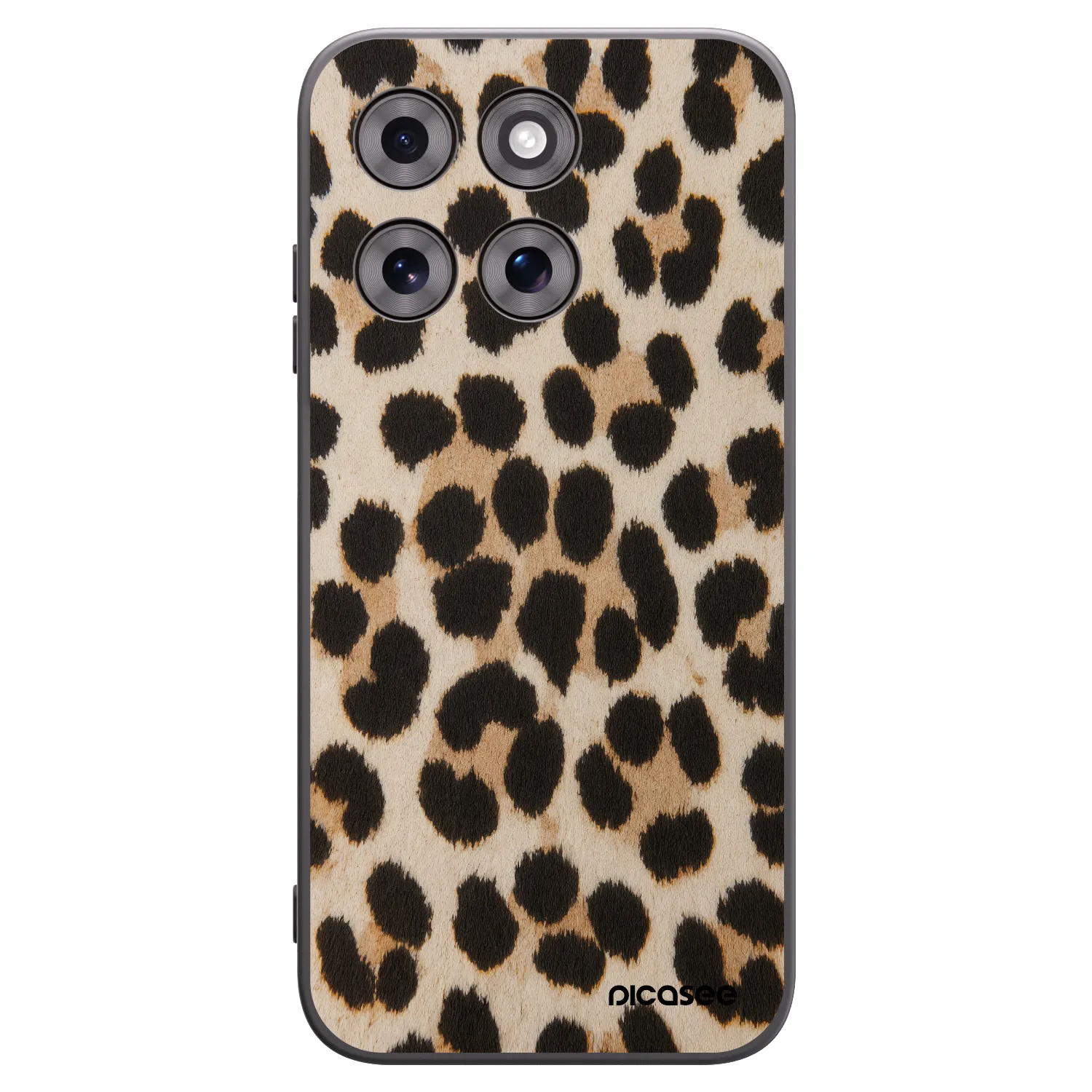 Picasee silikonový černý obal pro Motorola Moto G77 - Brown Tiger
