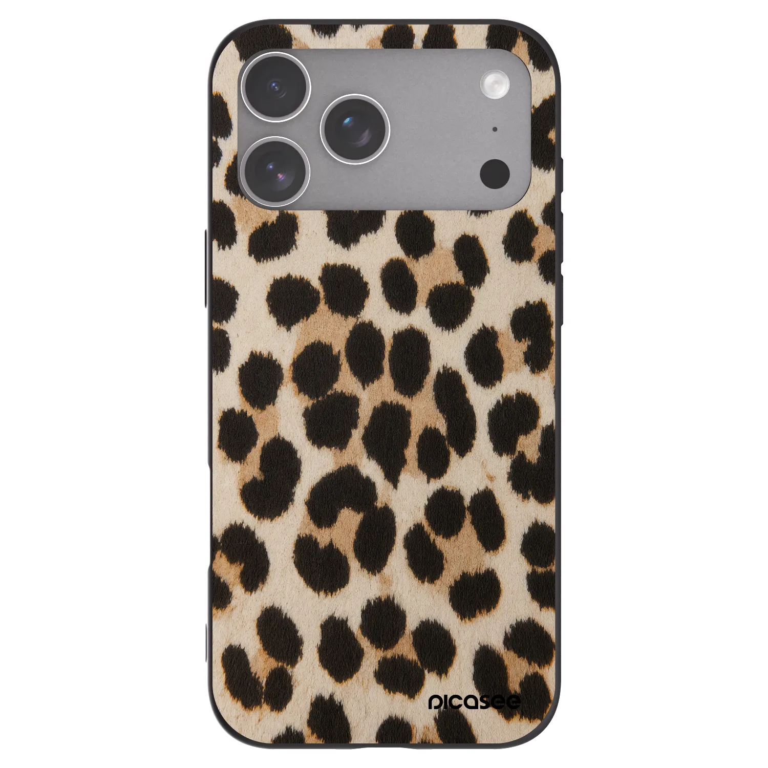 Picasee silikonový černý obal pro Apple iPhone 18 Pro Max - Brown Tiger