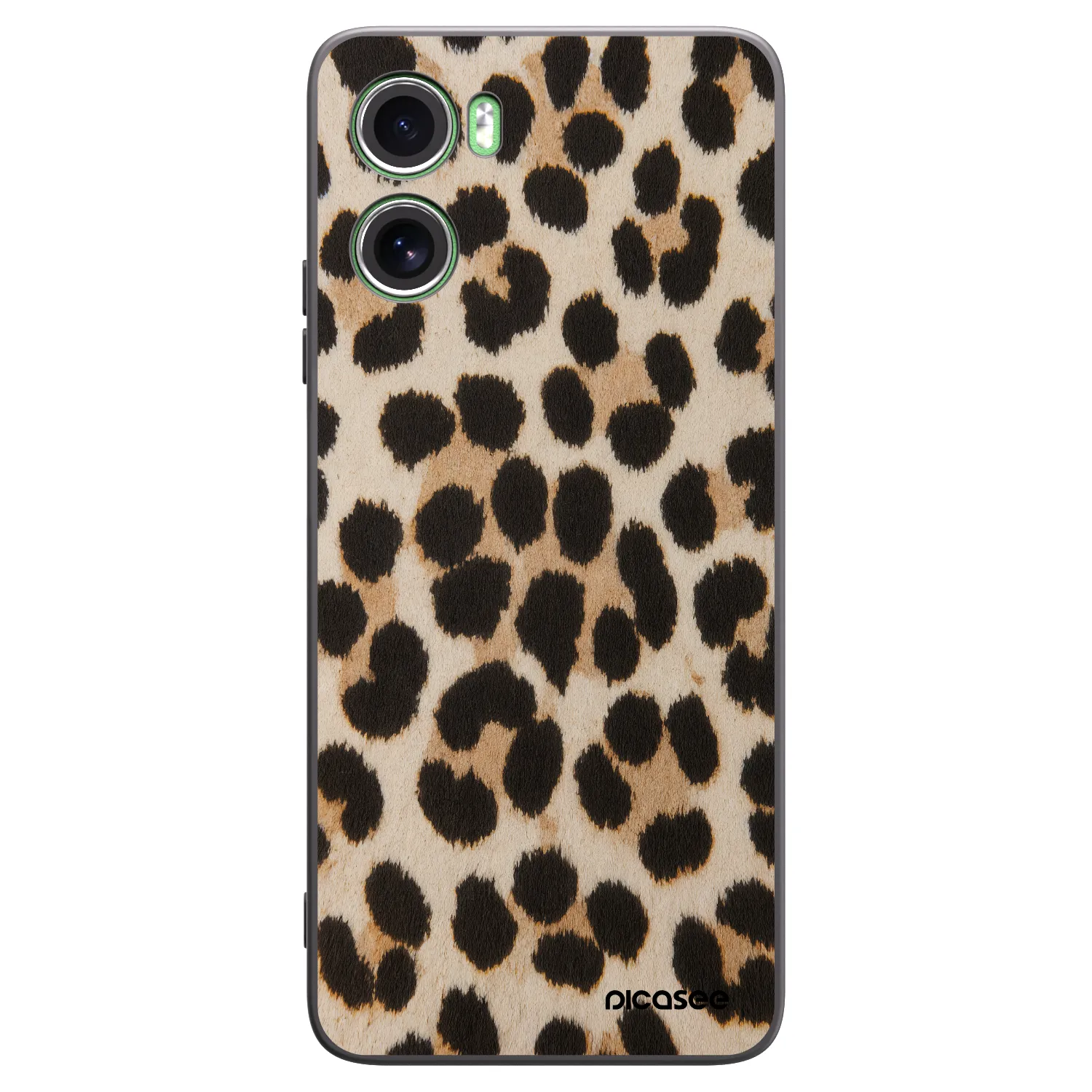 Picasee silikonový černý obal pro Motorola Moto G06 - Brown Tiger