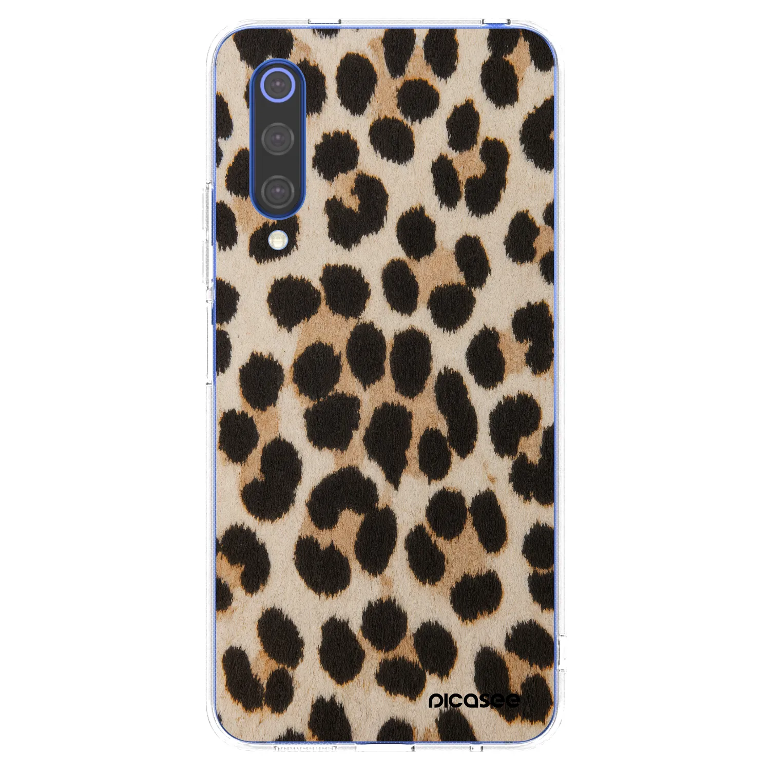 Picasee silikonový průhledný obal pro Xiaomi Mi 9 SE - Brown Tiger
