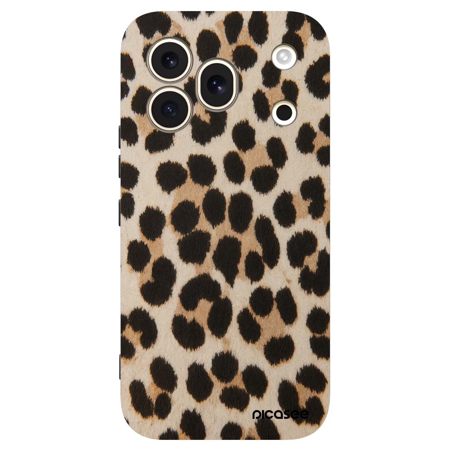 Picasee silikonový černý obal pro Honor 600 Pro - Brown Tiger
