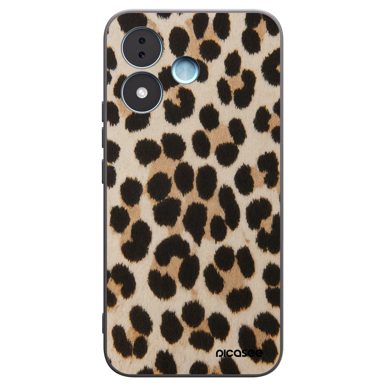 Picasee silikonový černý obal pro Xiaomi Redmi Note 17 5G - Brown Tiger